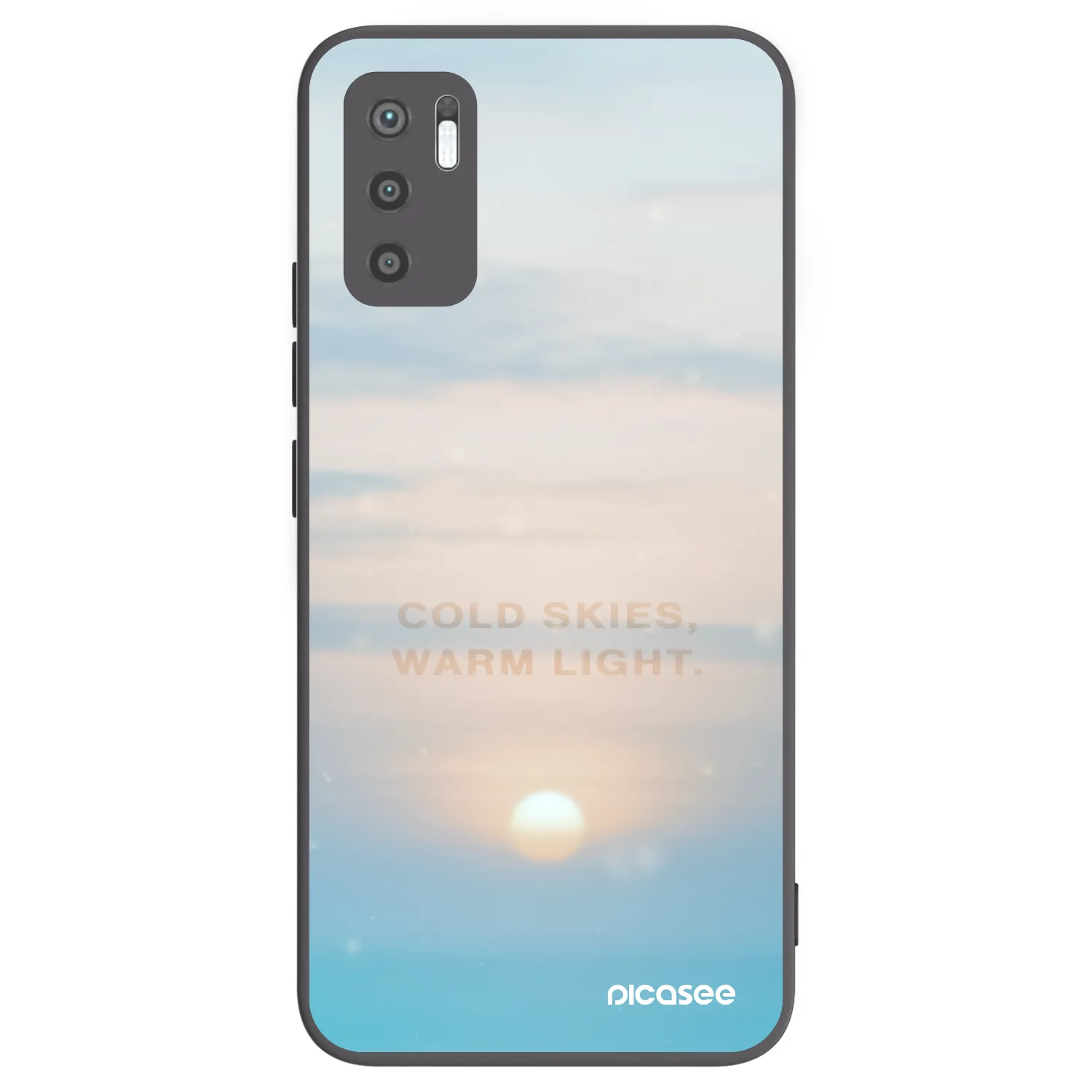 Picasee silikonski črni ovitek za Xiaomi Redmi Note 10 5G - COLD SKIES