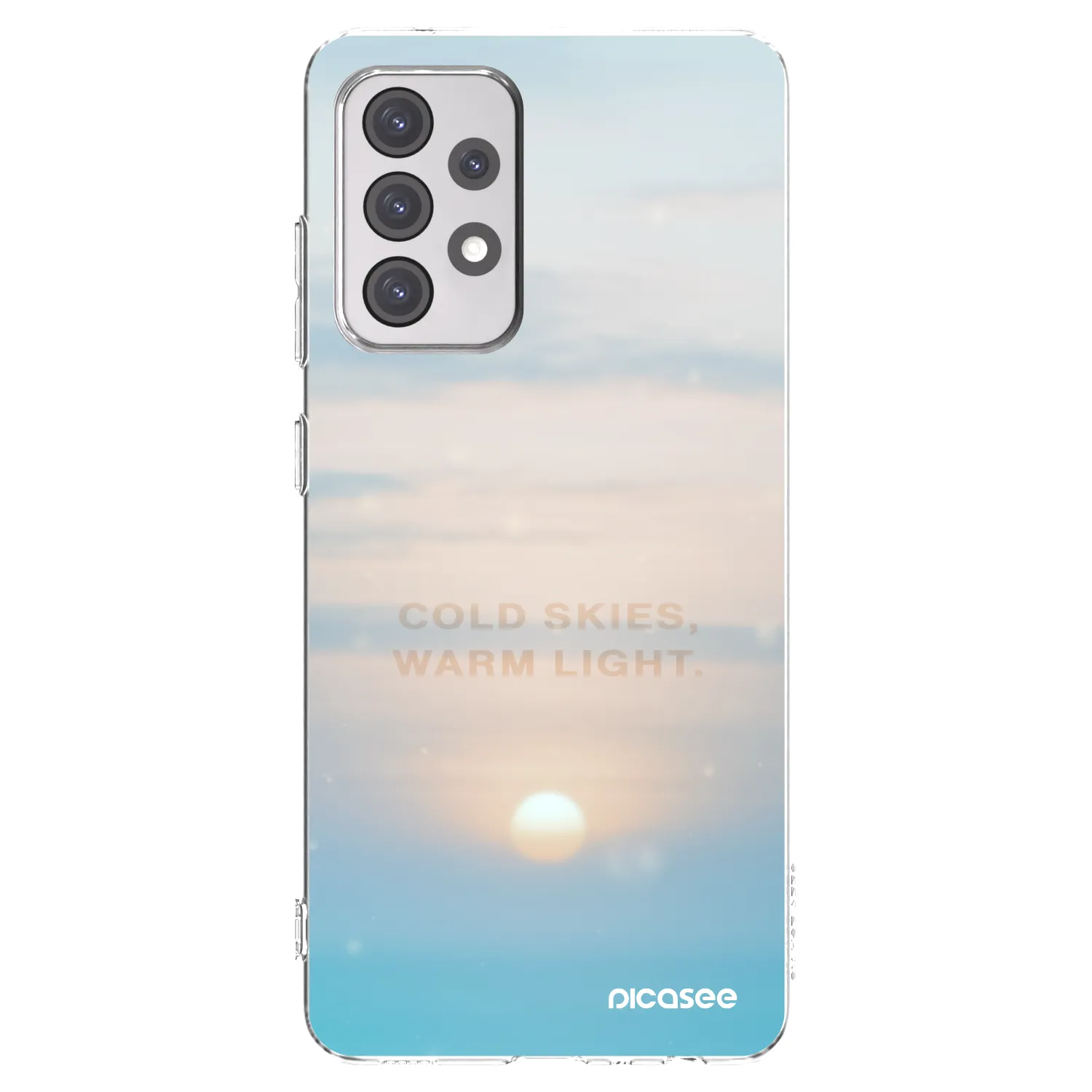 Picasee silikonski prozorni ovitek za Samsung Galaxy A52s 5G A528B - COLD SKIES