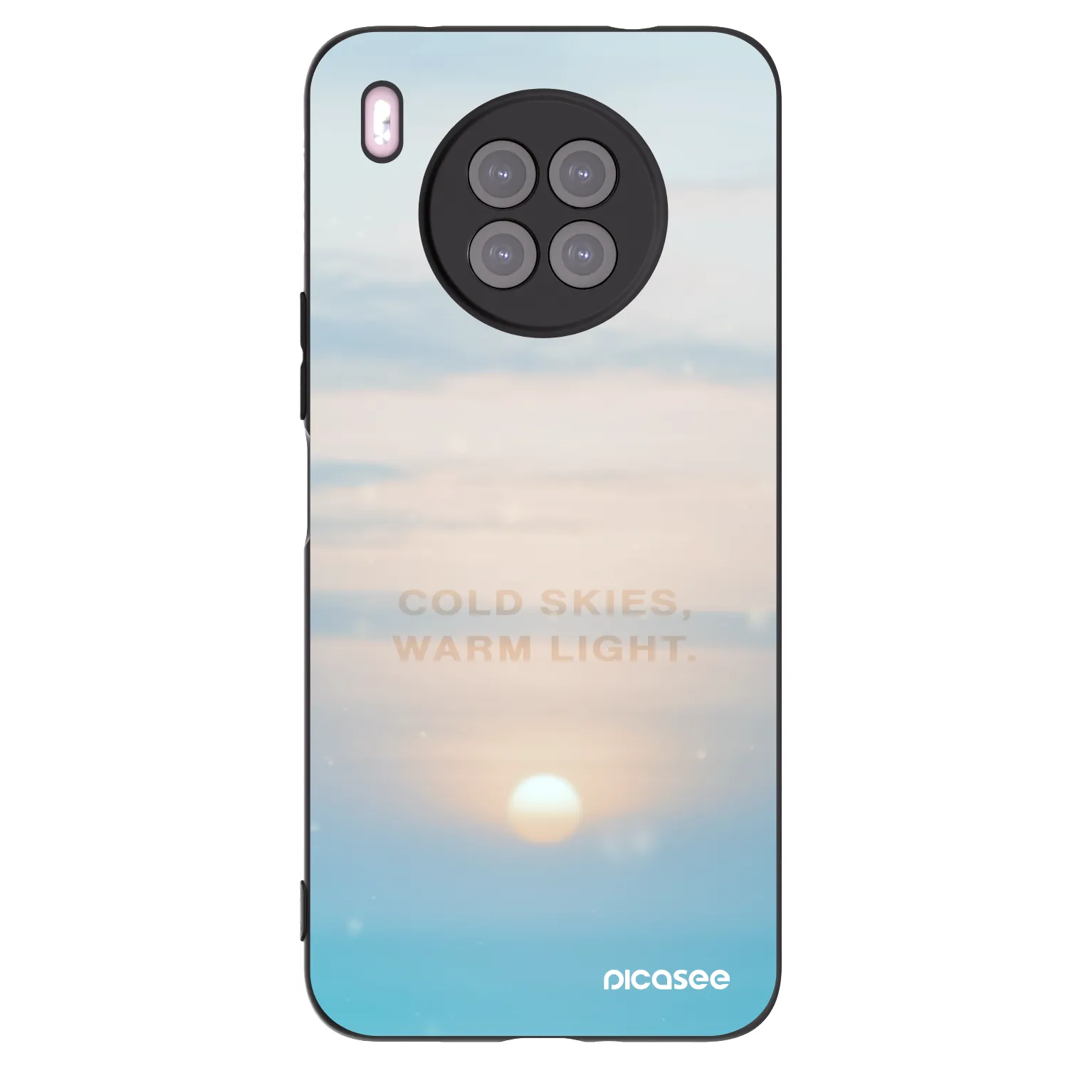 Picasee silikonski črni ovitek za Huawei Nova 8i - COLD SKIES