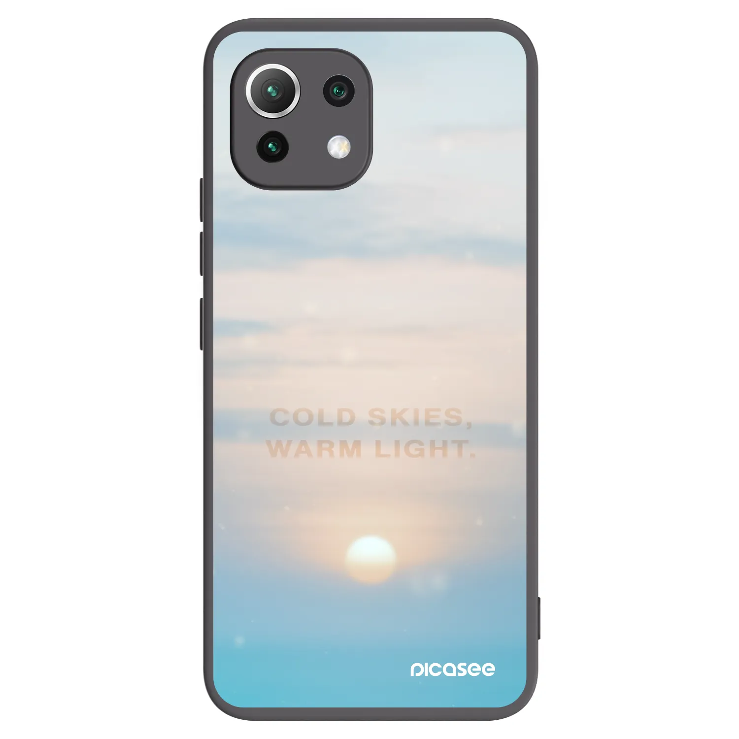 Picasee silikonski črni ovitek za Xiaomi 11 Lite 5G NE - COLD SKIES