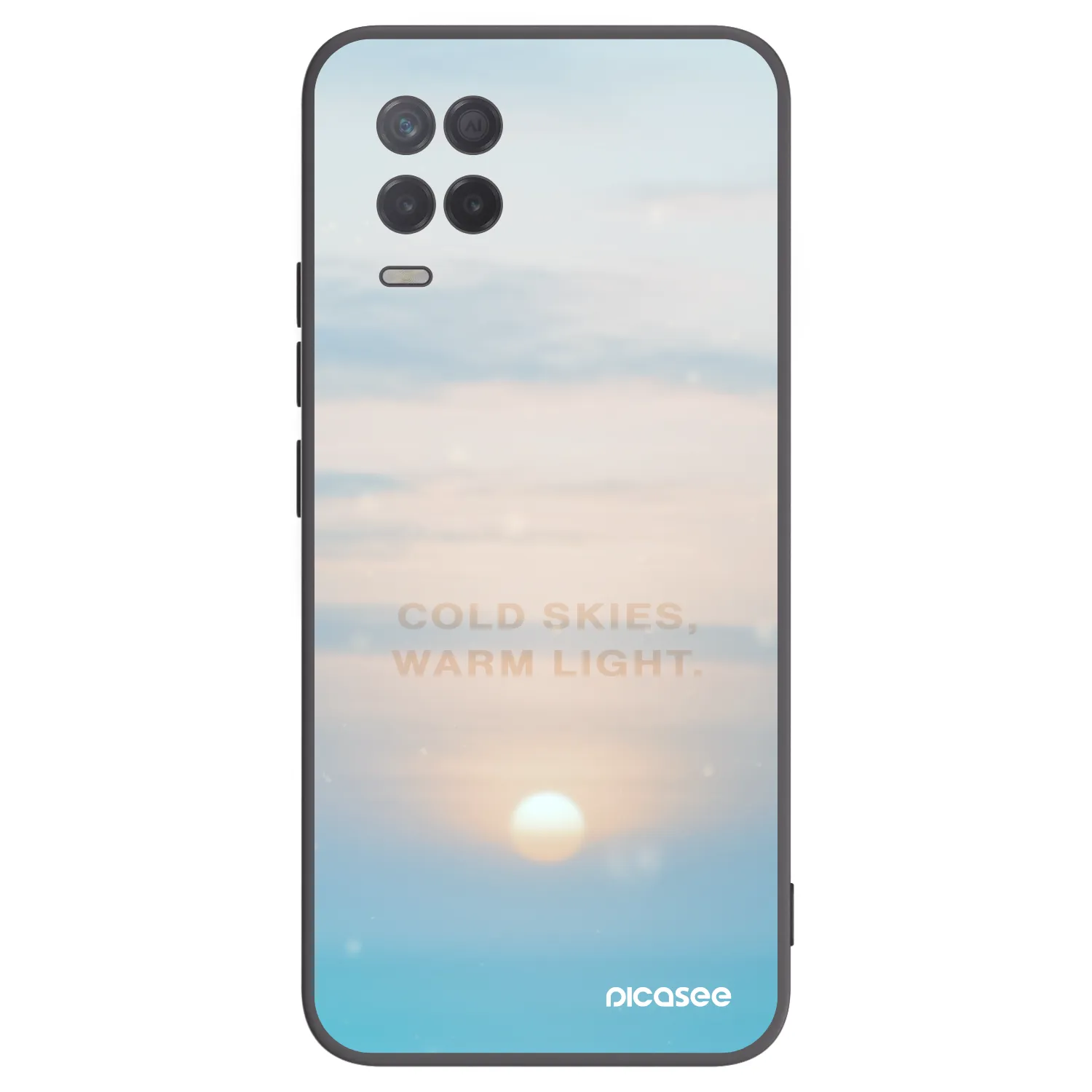 Picasee silikonski črni ovitek za Realme 8 5G - COLD SKIES