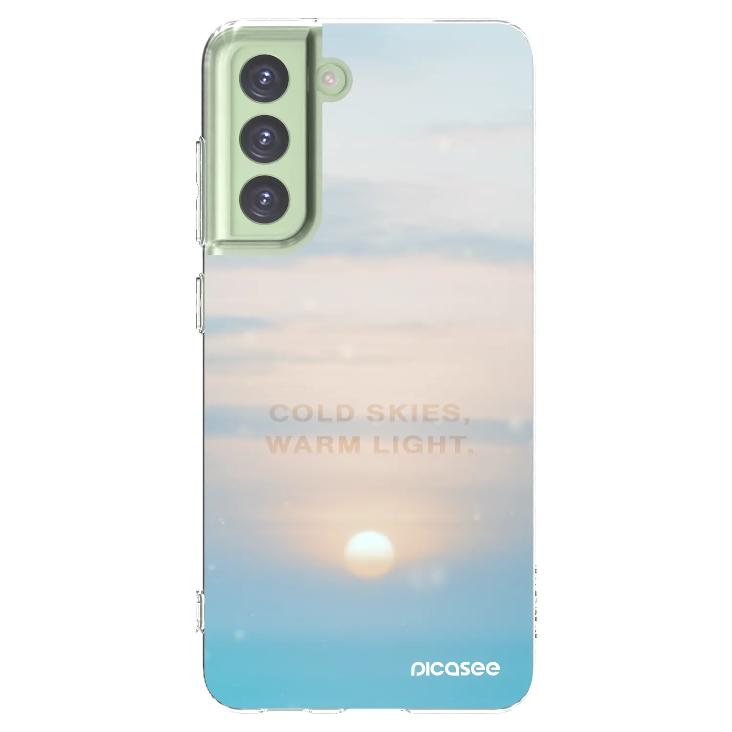 Picasee silikonski prozorni ovitek za Samsung Galaxy S21 FE 5G - COLD SKIES