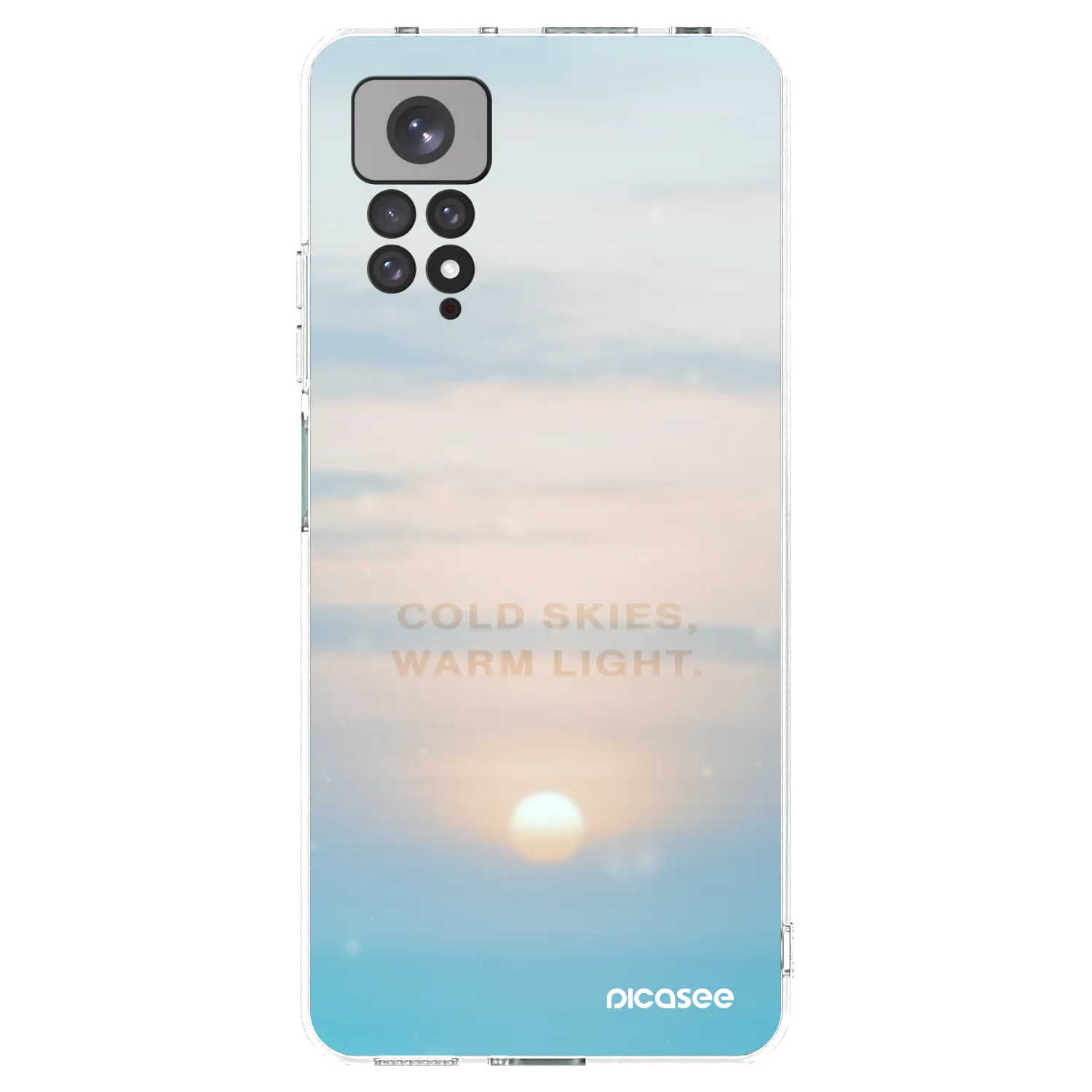 Picasee silikonski prozorni ovitek za Xiaomi Redmi Note 11 - COLD SKIES