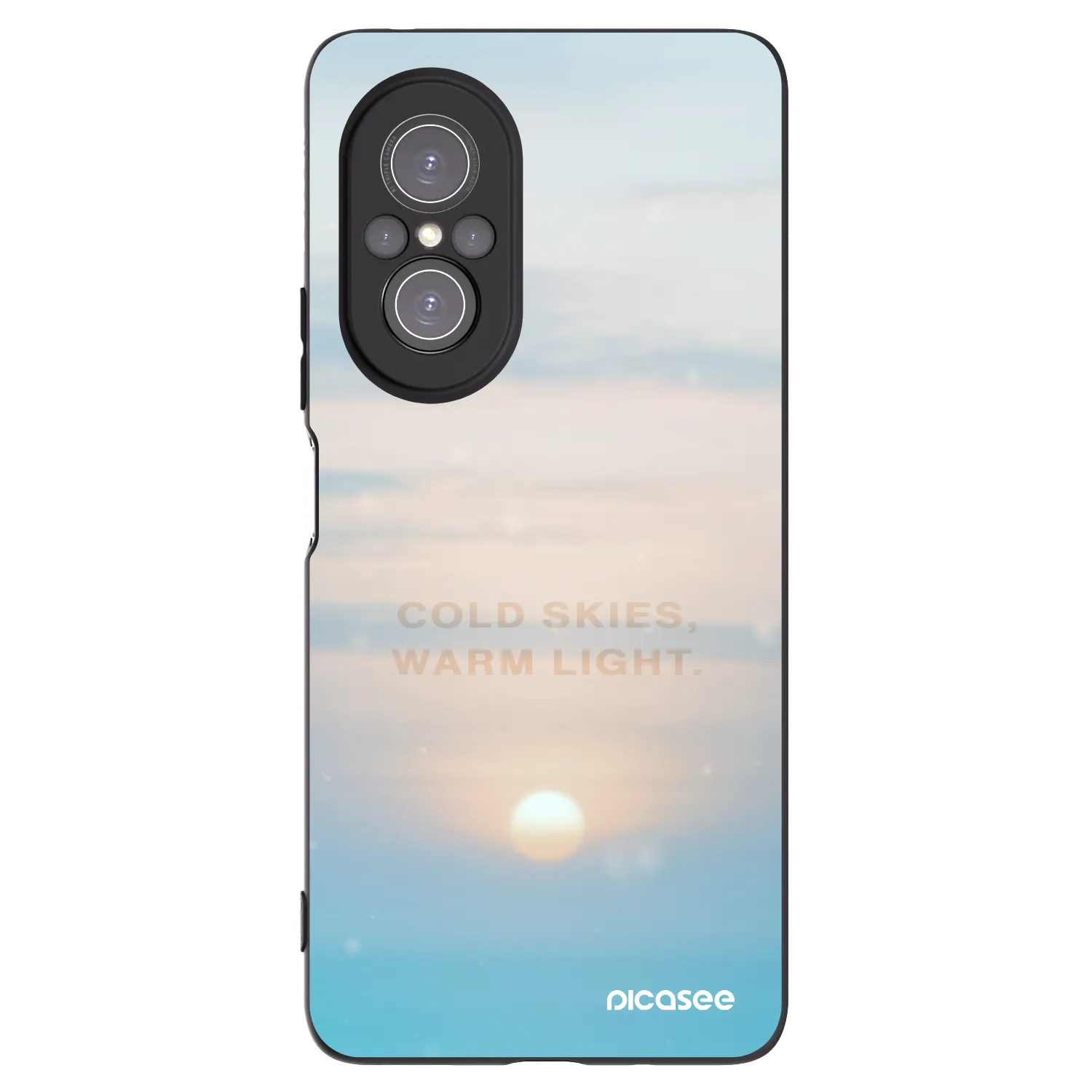Picasee silikonski črni ovitek za Huawei Nova 9 SE - COLD SKIES