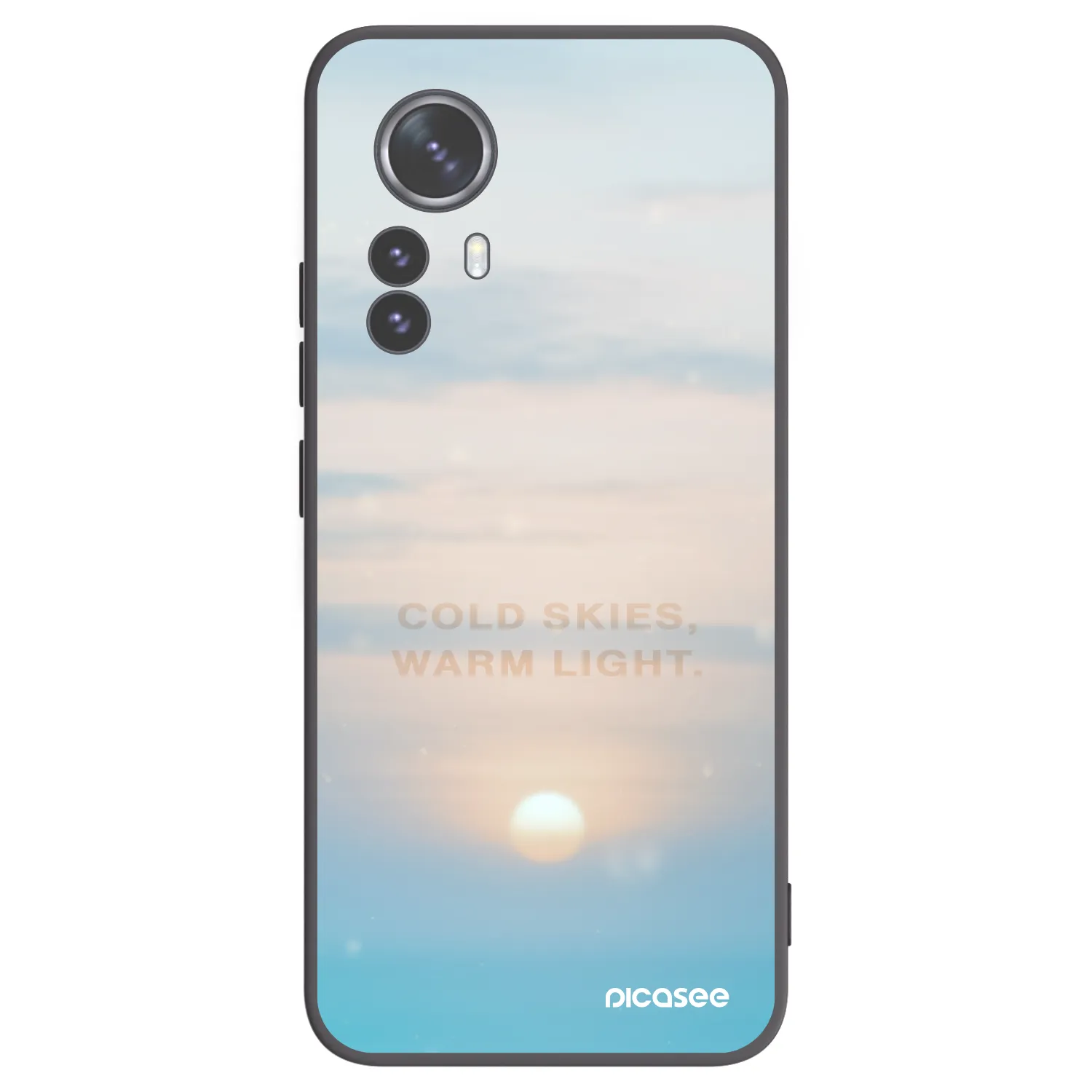 Picasee silikonski črni ovitek za Xiaomi 12 Pro - COLD SKIES