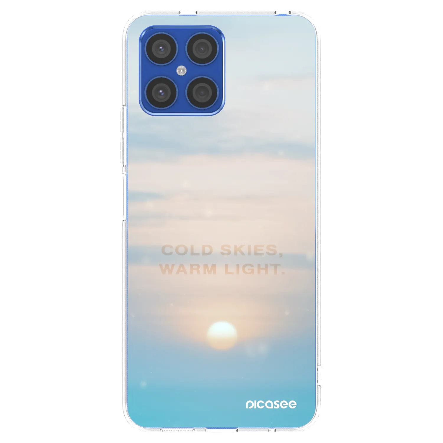 Picasee silikonski prozorni ovitek za Honor X8 4G - COLD SKIES