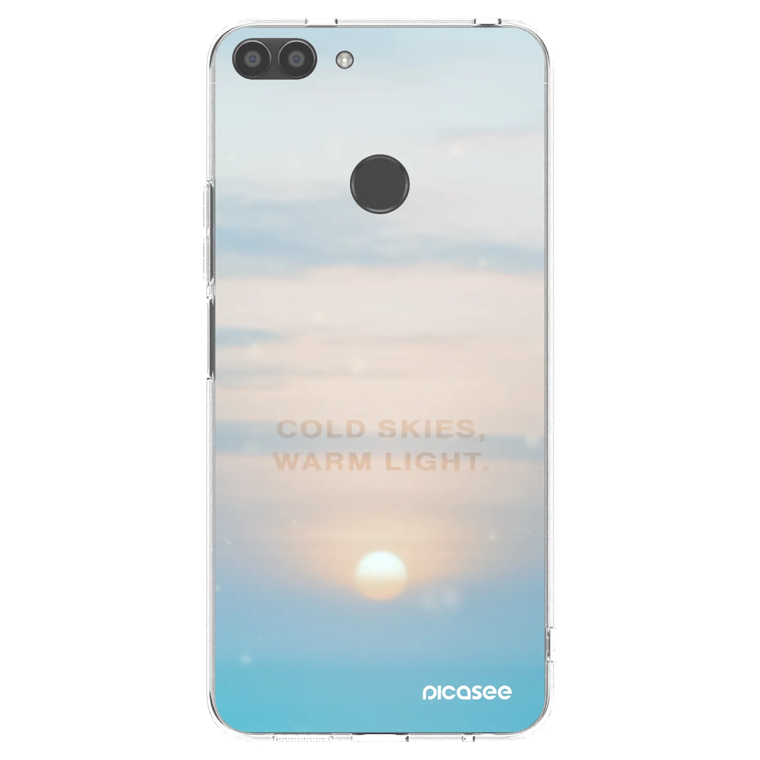 Picasee silikonski prozorni ovitek za Huawei P Smart - COLD SKIES