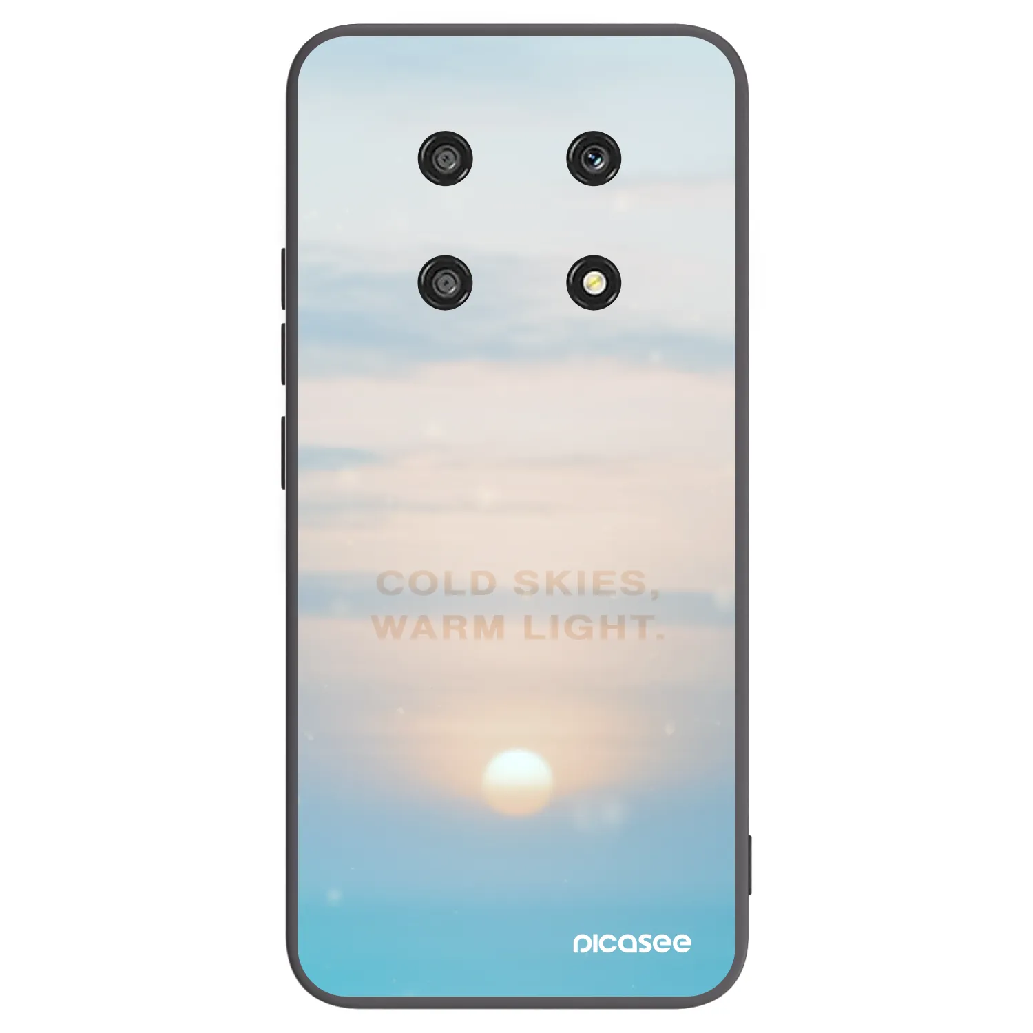 Picasee silikonski črni ovitek za Honor Magic4 Lite 5G - COLD SKIES