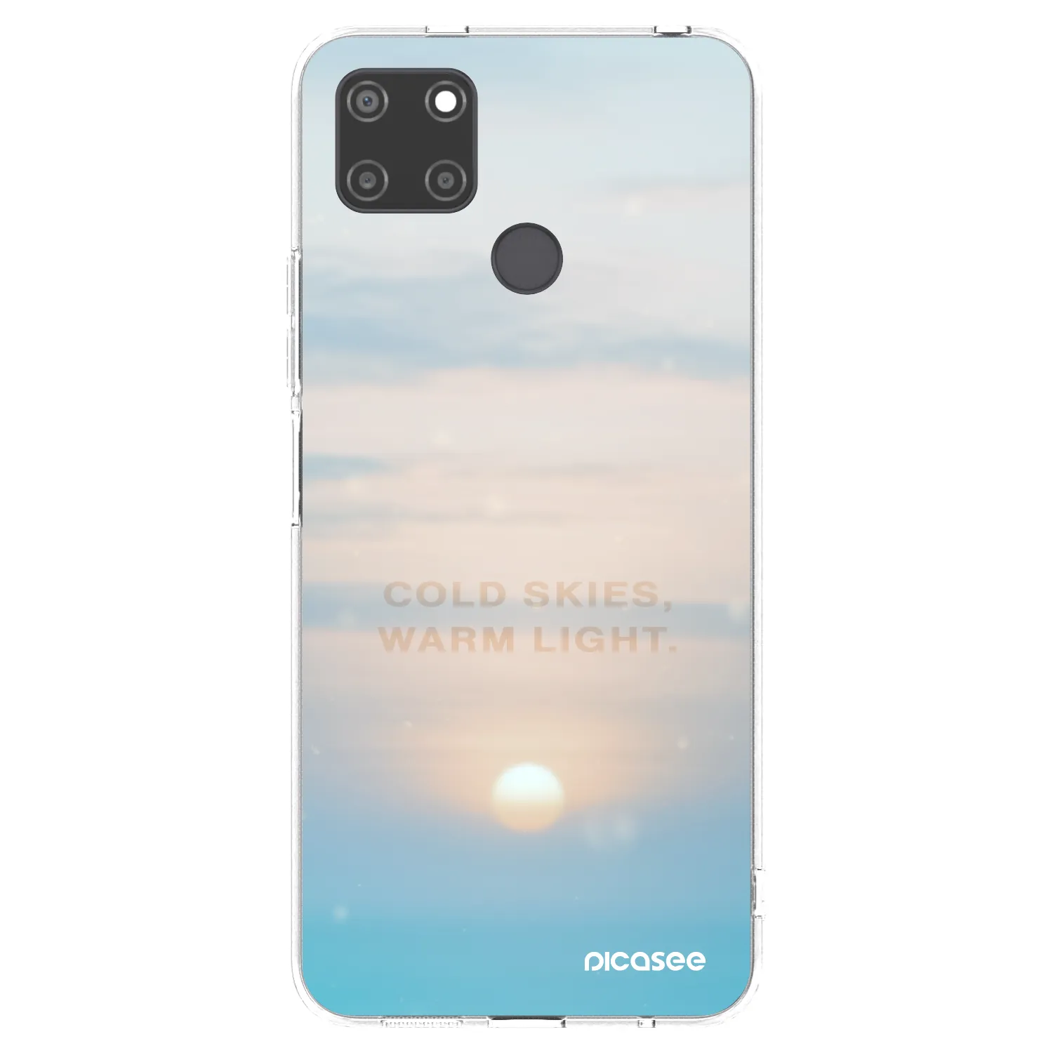 Picasee silikonski prozorni ovitek za Realme C21Y - COLD SKIES
