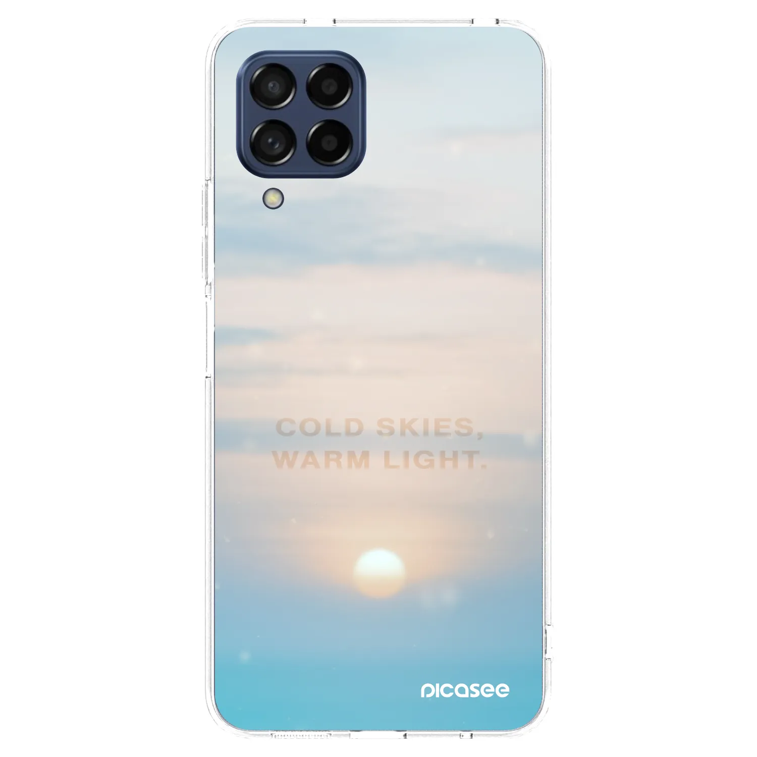 Picasee silikonski prozorni ovitek za Samsung Galaxy M53 5G - COLD SKIES