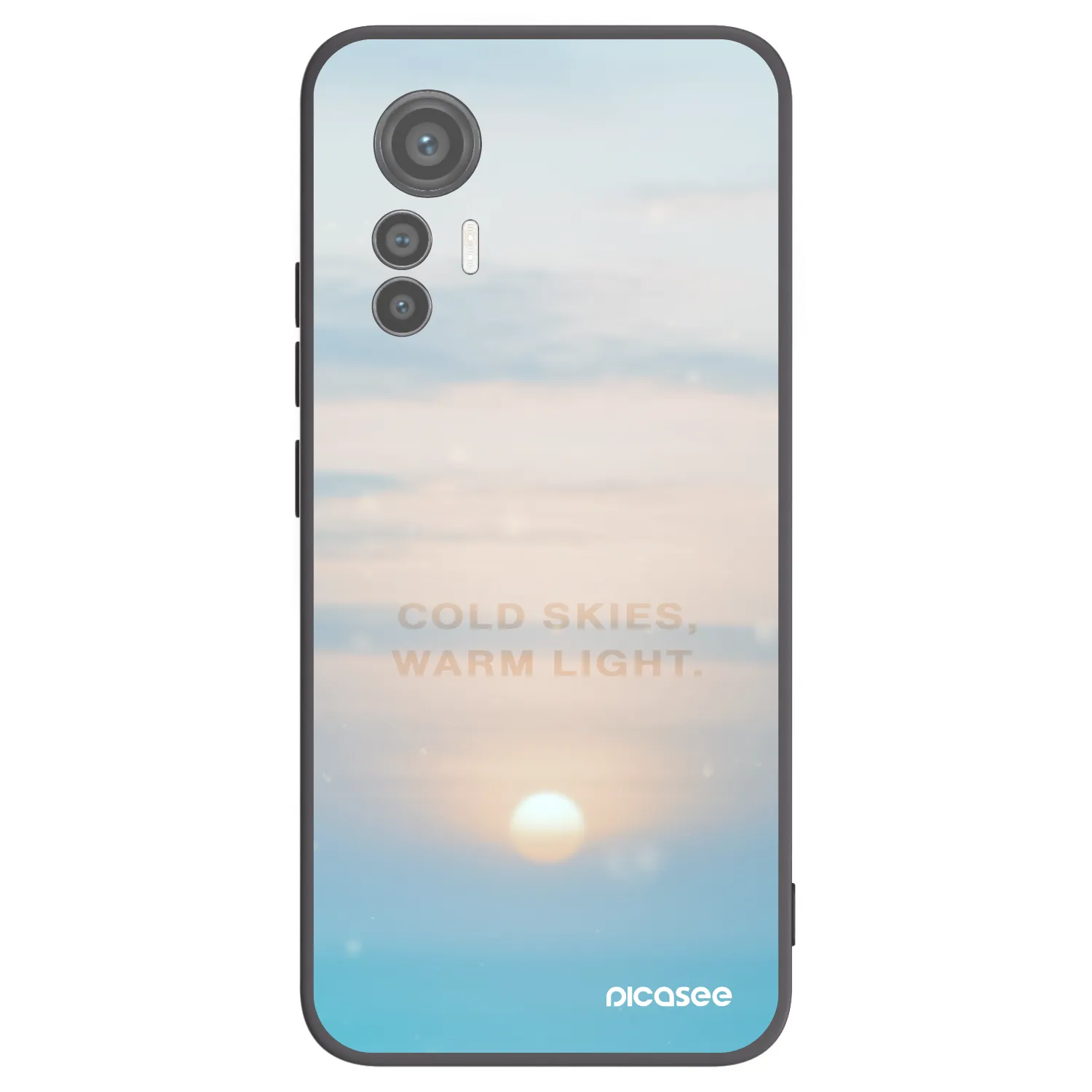 Picasee silikonski črni ovitek za Xiaomi 12 Lite - COLD SKIES
