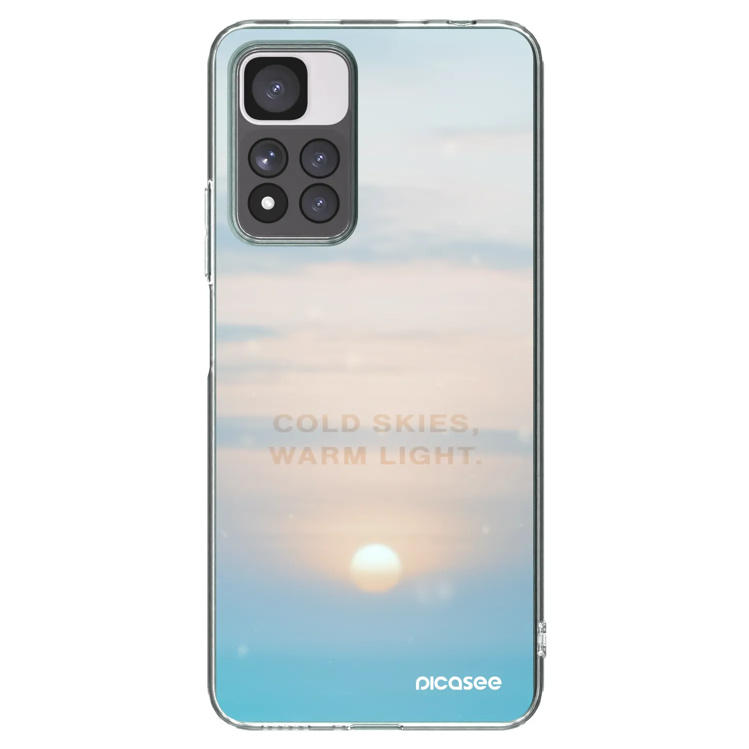 Picasee silikonski prozorni ovitek za Xiaomi Redmi Note 11 Pro+ 5G - COLD SKIES