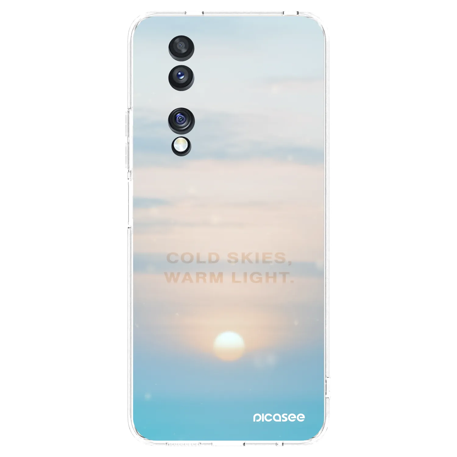 Picasee silikonski prozorni ovitek za Honor 70 - COLD SKIES