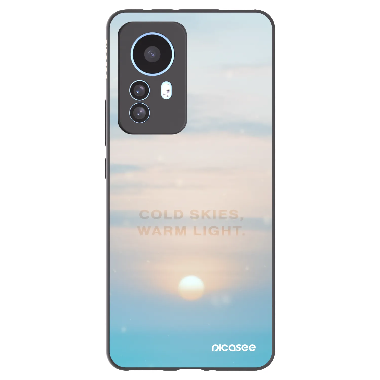 Picasee silikonski črni ovitek za Xiaomi 12T Pro - COLD SKIES