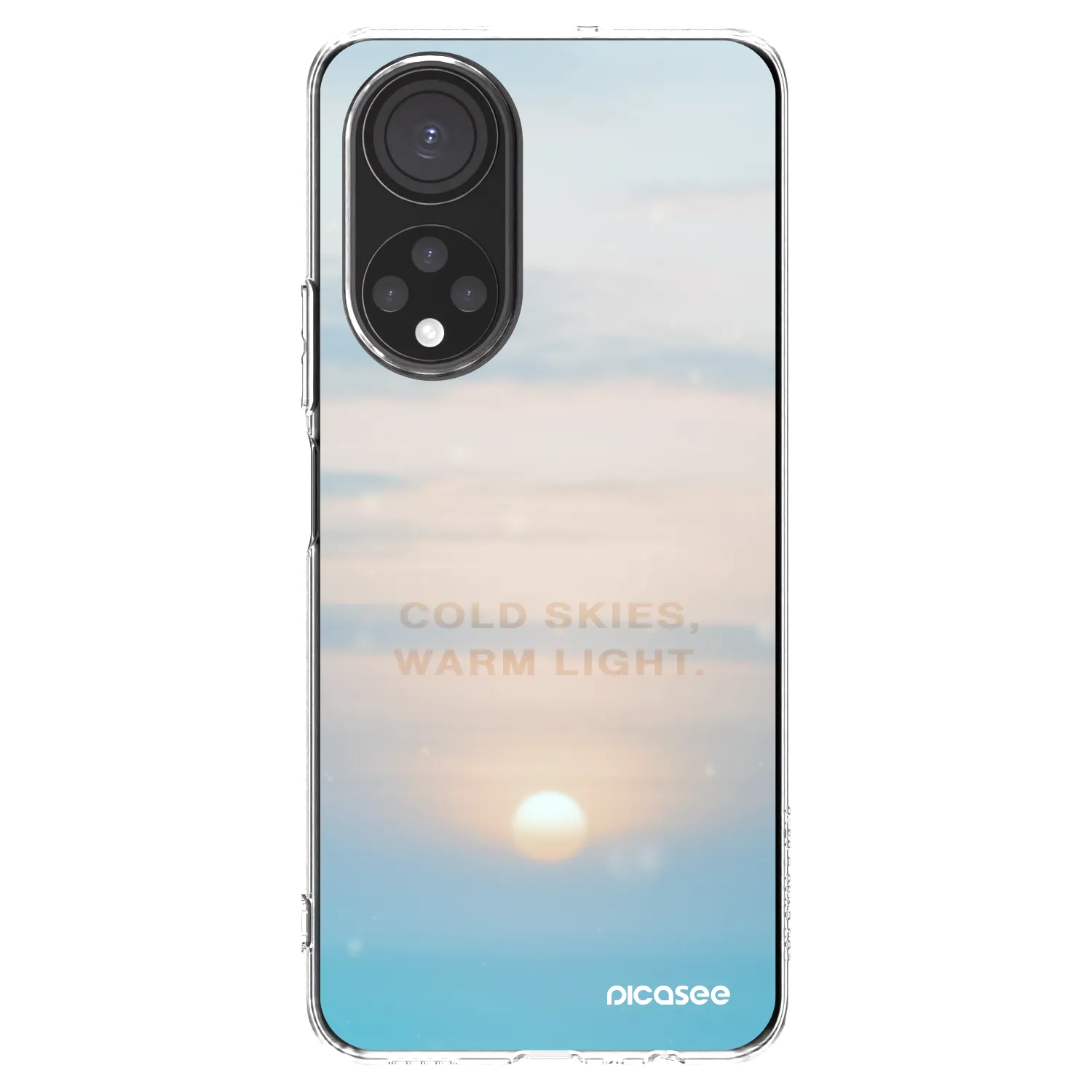 Picasee silikonski prozorni ovitek za Honor X7 - COLD SKIES