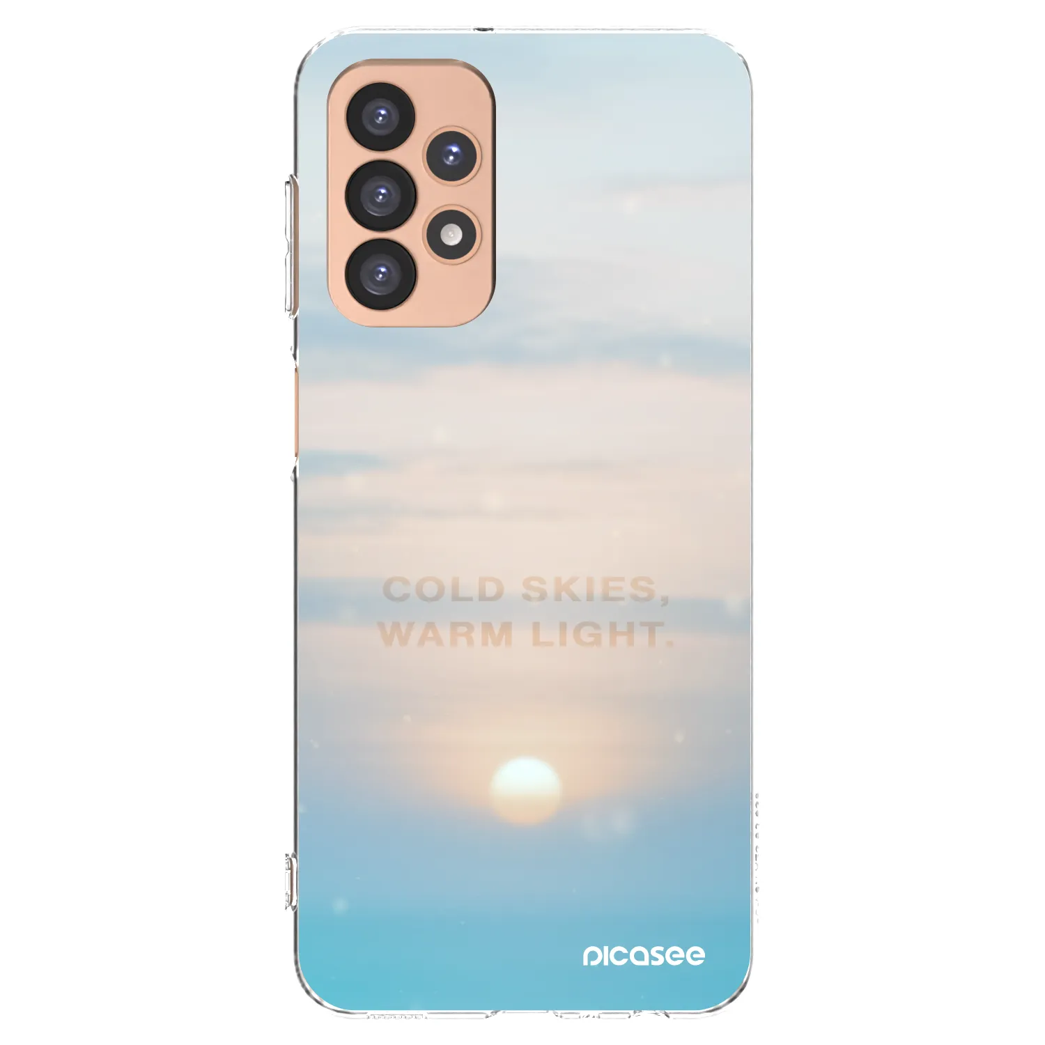 Picasee silikonski prozorni ovitek za Samsung Galaxy A23 A236B 5G - COLD SKIES