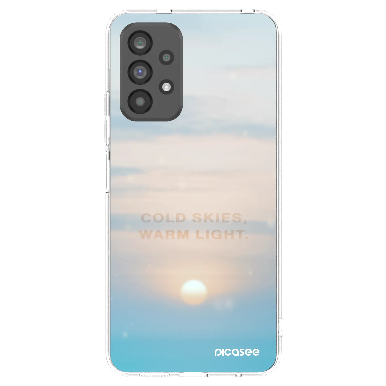 Picasee silikonski prozorni ovitek za Samsung Galaxy A73 5G - COLD SKIES