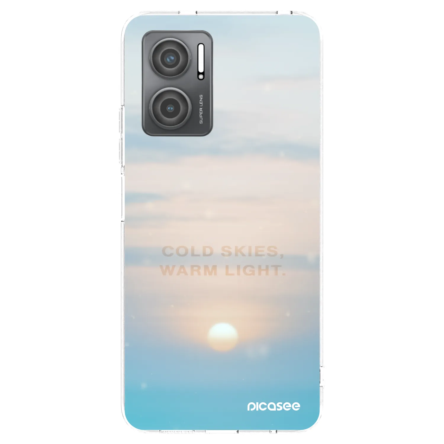 Picasee silikonski prozorni ovitek za Xiaomi Redmi 10 5G - COLD SKIES