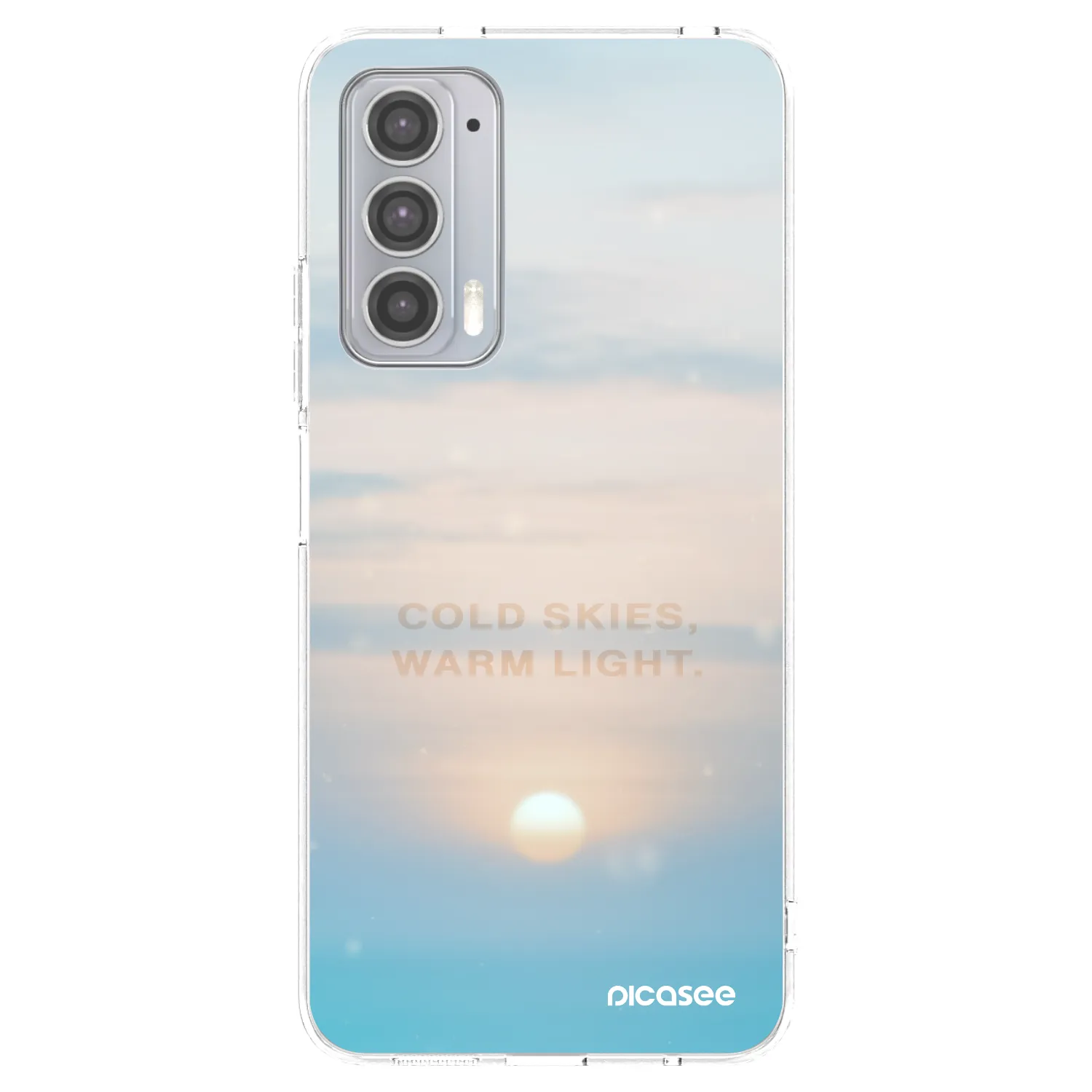 Picasee silikonski prozorni ovitek za Motorola Edge 20 - COLD SKIES