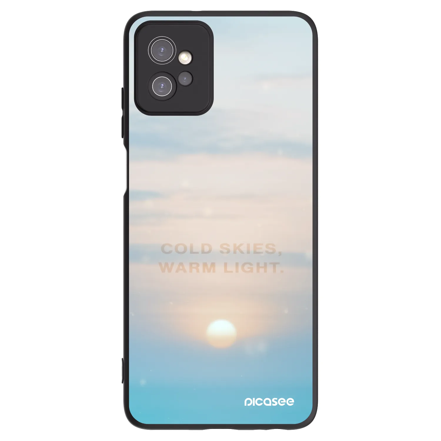 Picasee silikonski črni ovitek za Motorola Moto G32 - COLD SKIES