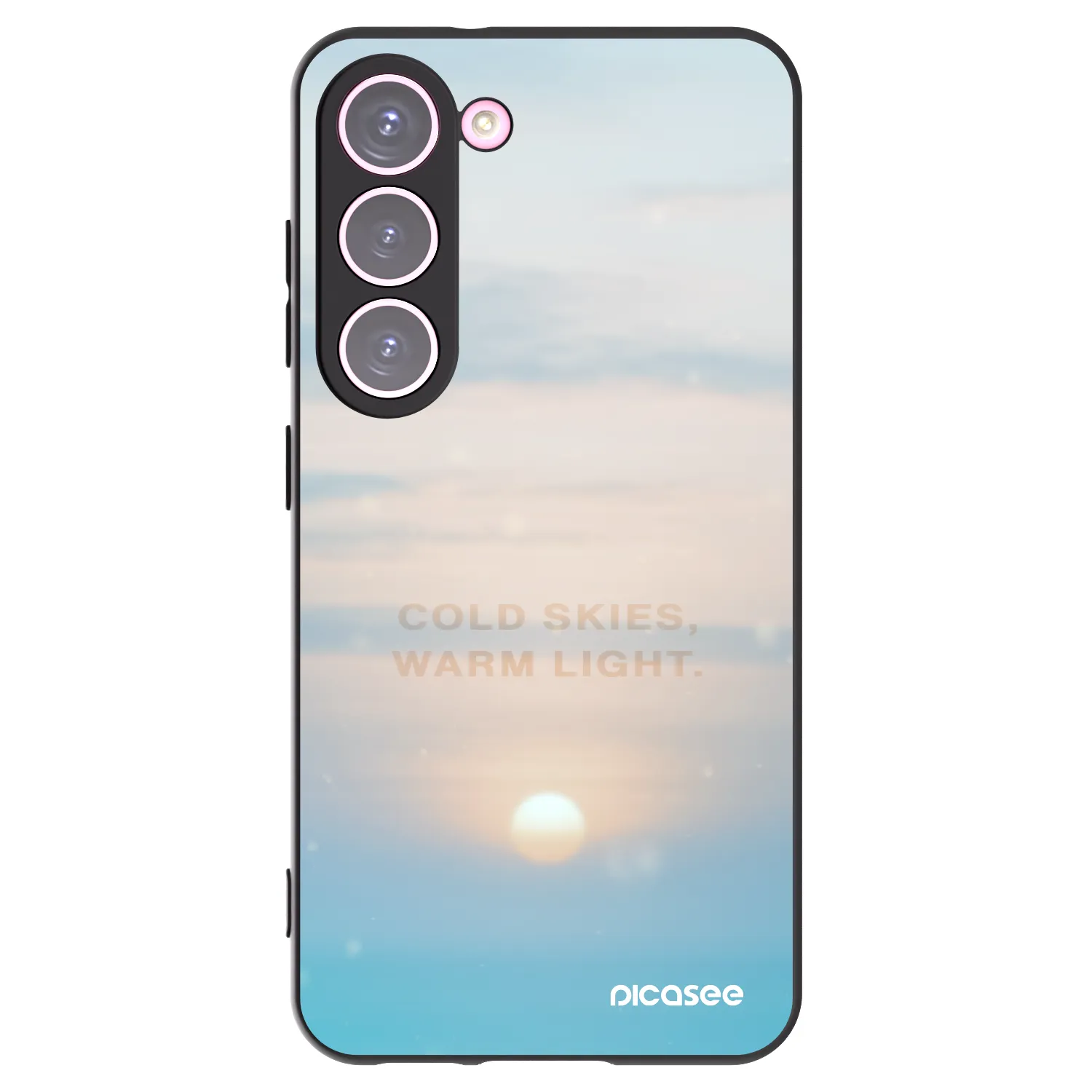 Picasee silikonski črni ovitek za Samsung Galaxy S23 5G - COLD SKIES
