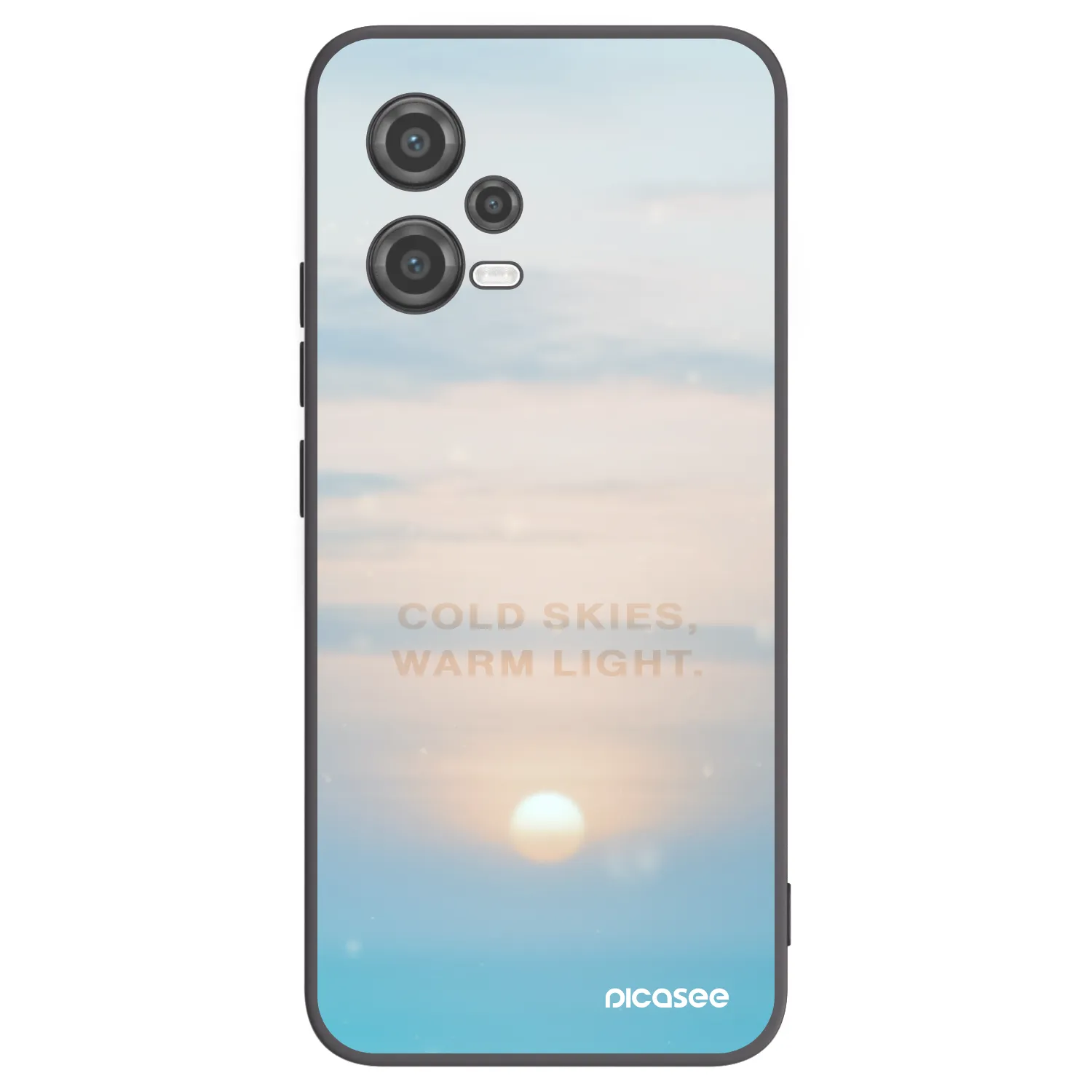 Picasee silikonski črni ovitek za Xiaomi Poco X5 - COLD SKIES