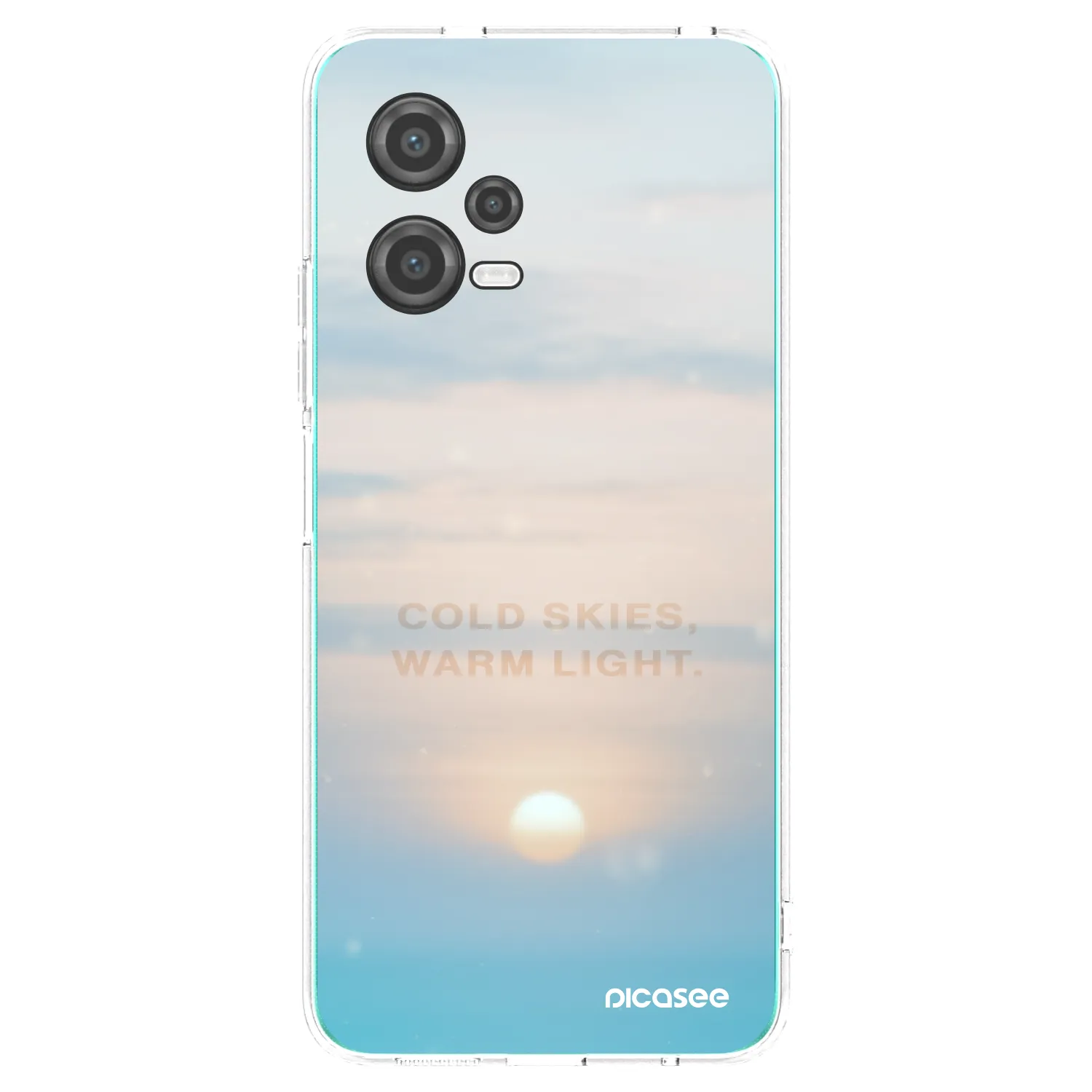 Picasee silikonski prozorni ovitek za Xiaomi Poco X5 - COLD SKIES