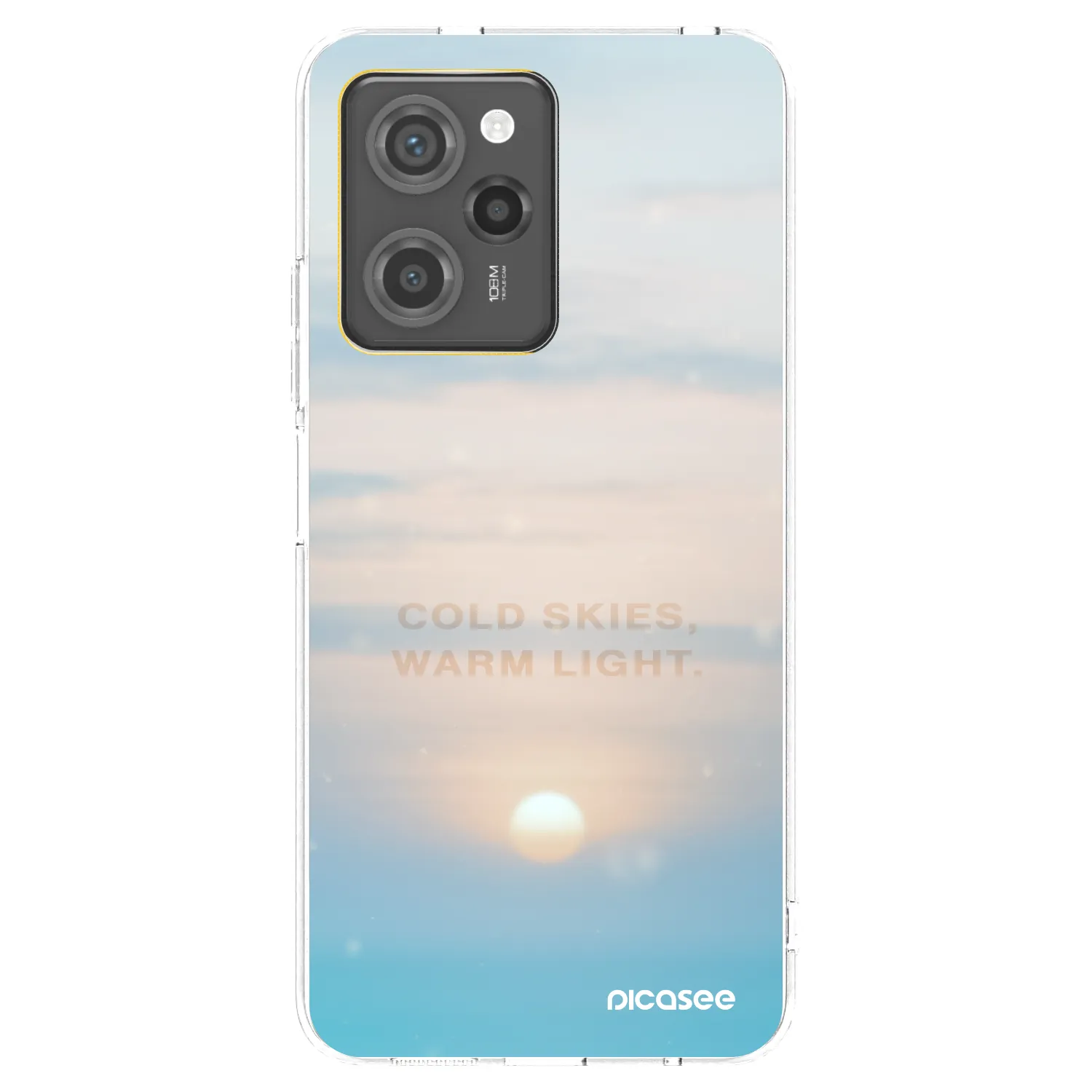 Picasee silikonski prozorni ovitek za Xiaomi Poco X5 Pro - COLD SKIES