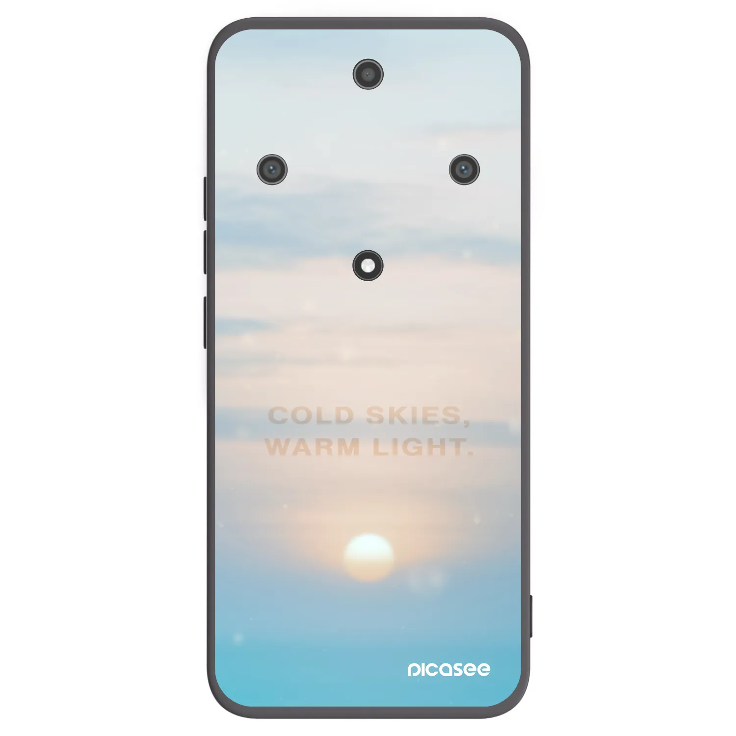 Picasee silikonski črni ovitek za Honor Magic5 Lite 5G - COLD SKIES