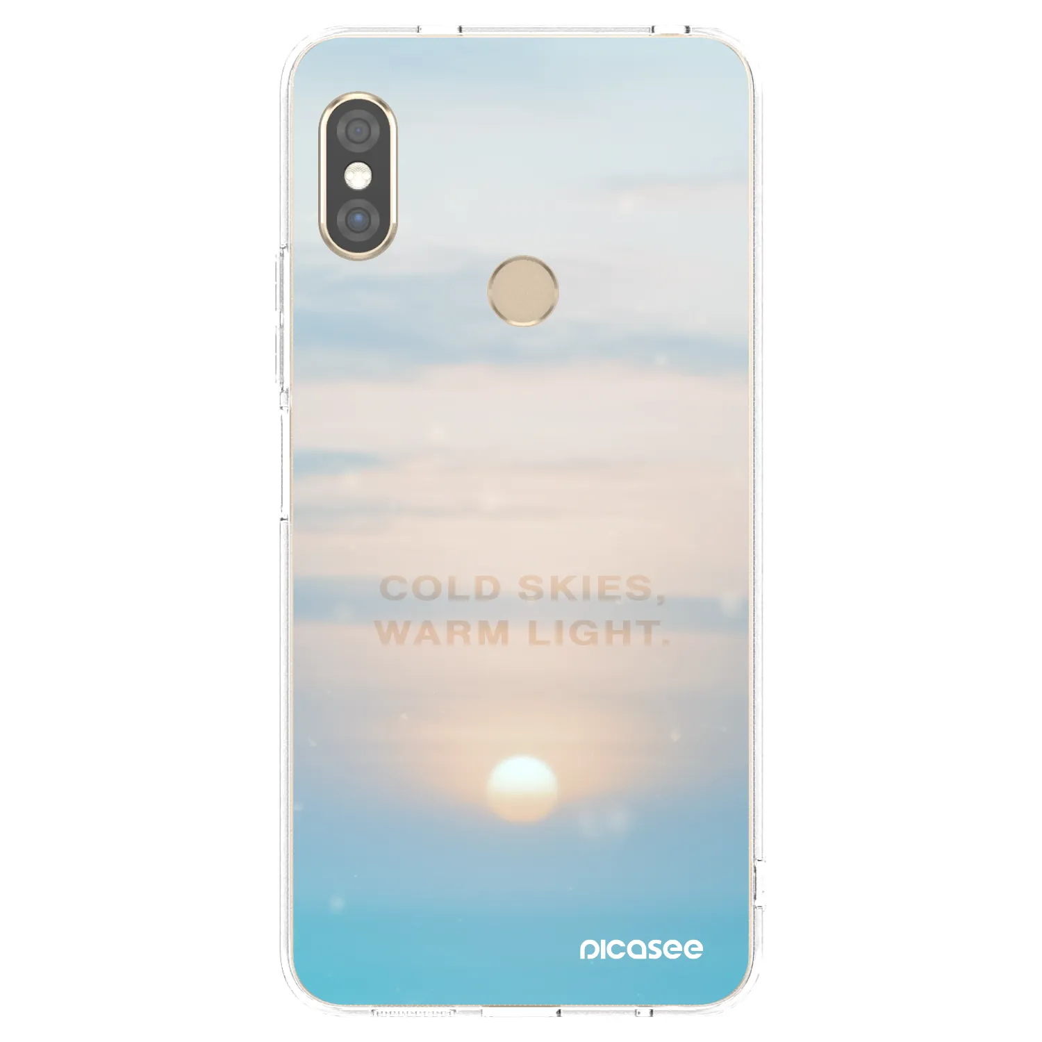 Picasee silikonski prozorni ovitek za Xiaomi Redmi Note 5 Global - COLD SKIES