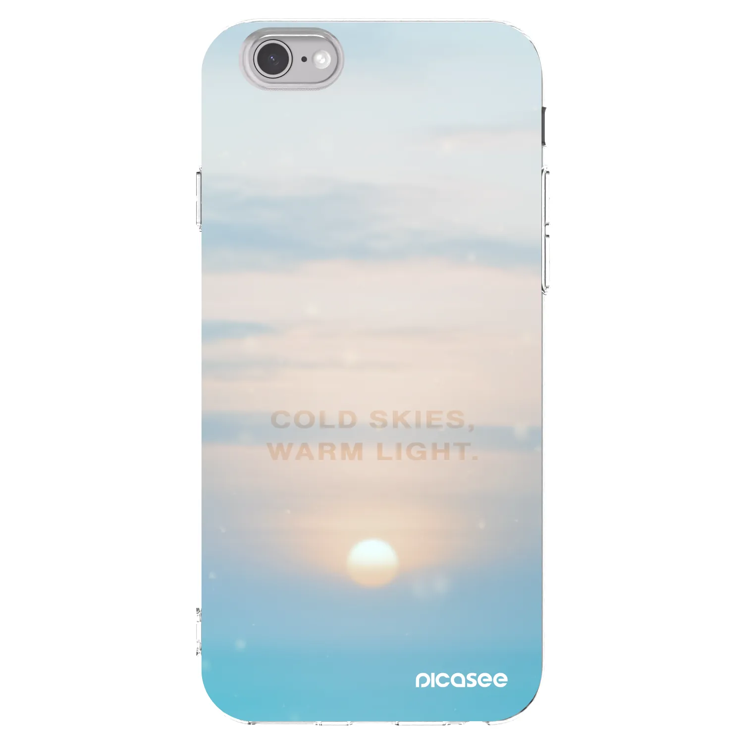 Picasee silikonski prozorni ovitek za Apple iPhone 6/6S - COLD SKIES