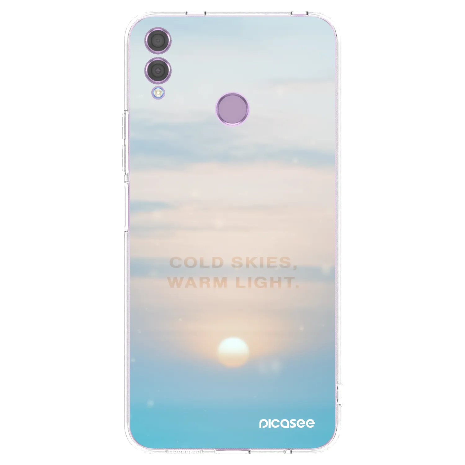 Picasee silikonski prozorni ovitek za Honor 8X - COLD SKIES