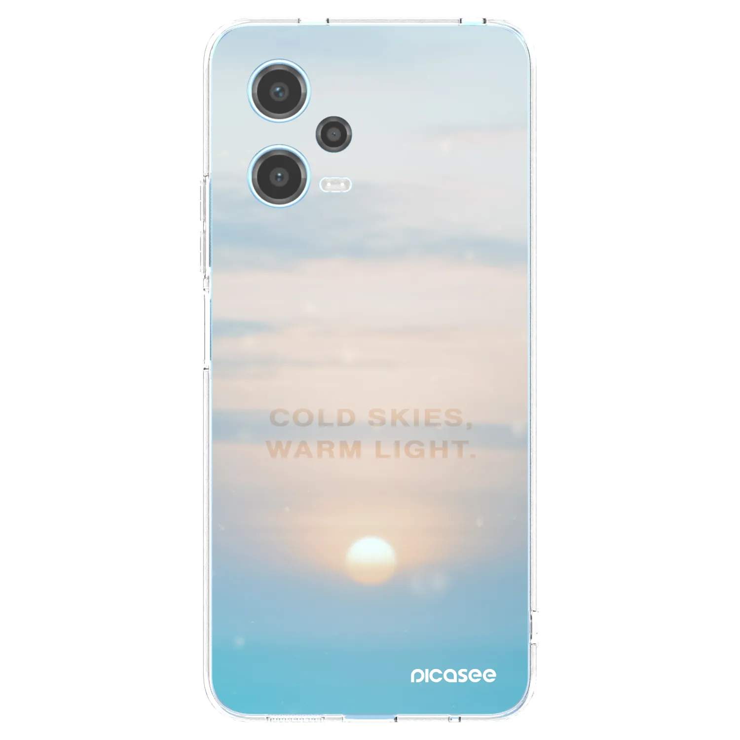 Picasee silikonski prozorni ovitek za Xiaomi Redmi Note 12 5G - COLD SKIES