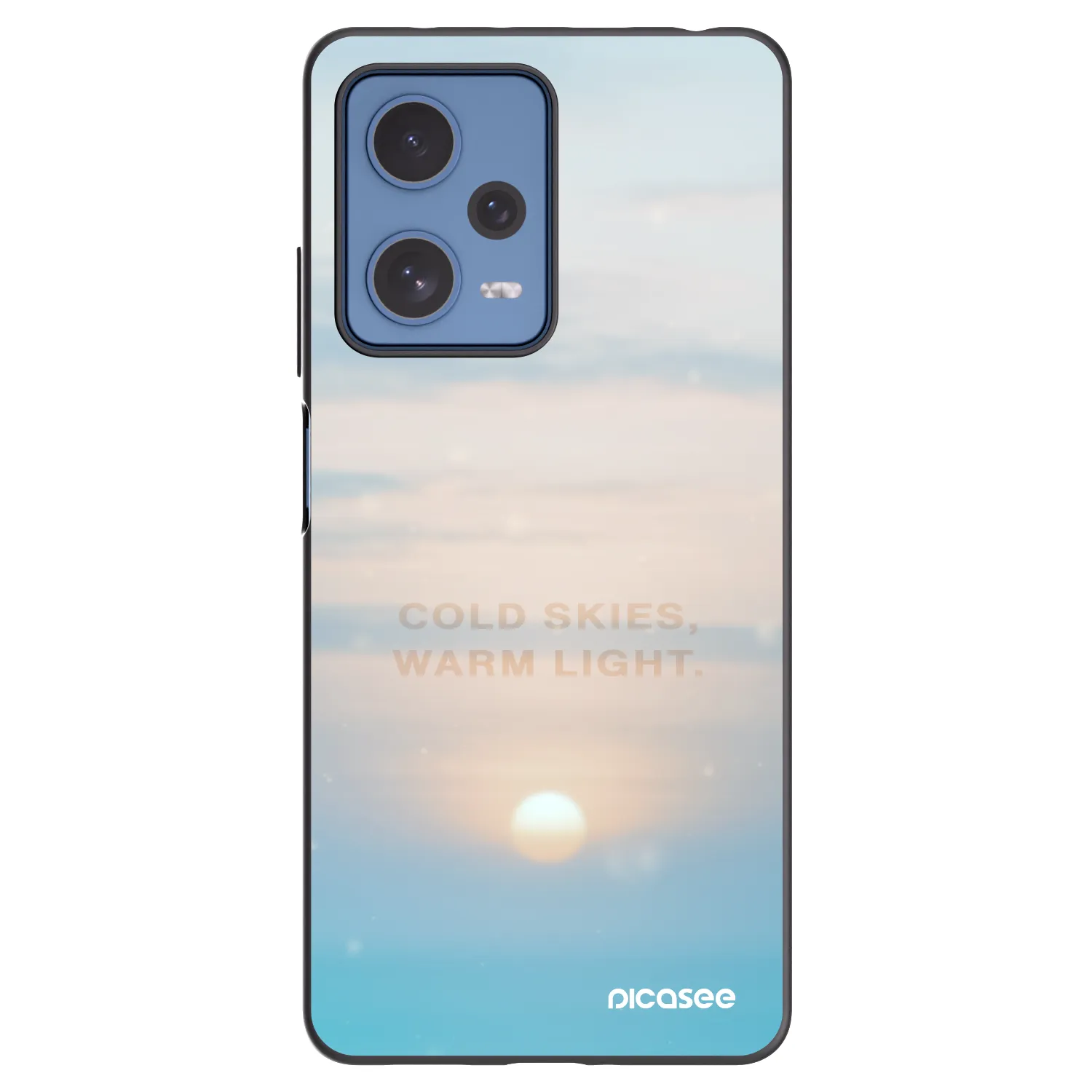 Picasee silikonski črni ovitek za Xiaomi Redmi Note 12 Pro 5G - COLD SKIES
