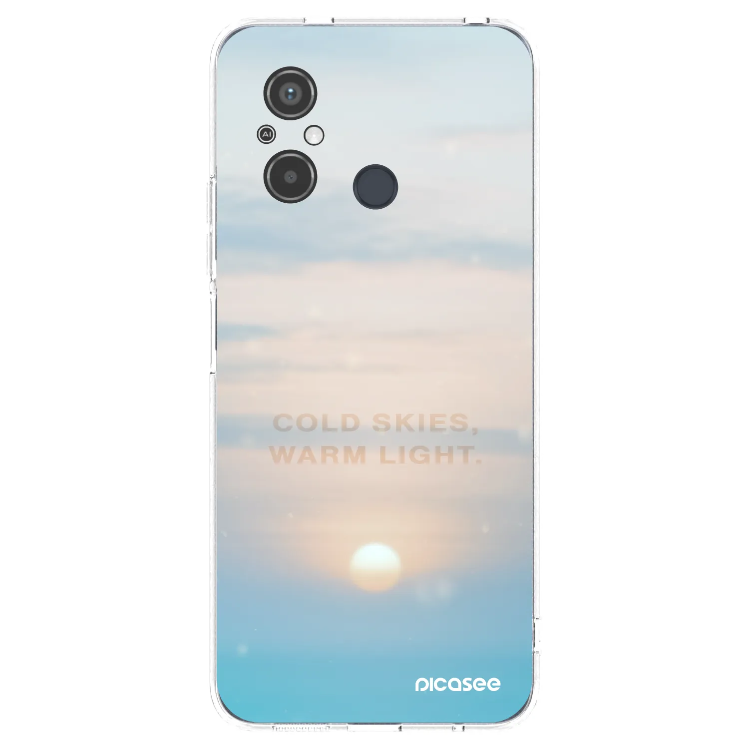 Picasee silikonski prozorni ovitek za Xiaomi Redmi 12C - COLD SKIES