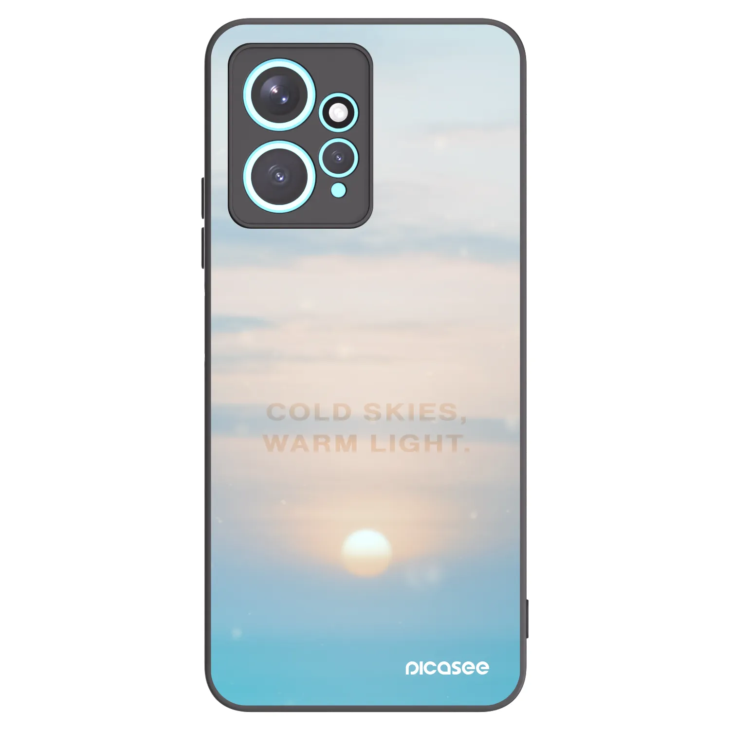 Picasee silikonski črni ovitek za Xiaomi Redmi Note 12 4G - COLD SKIES