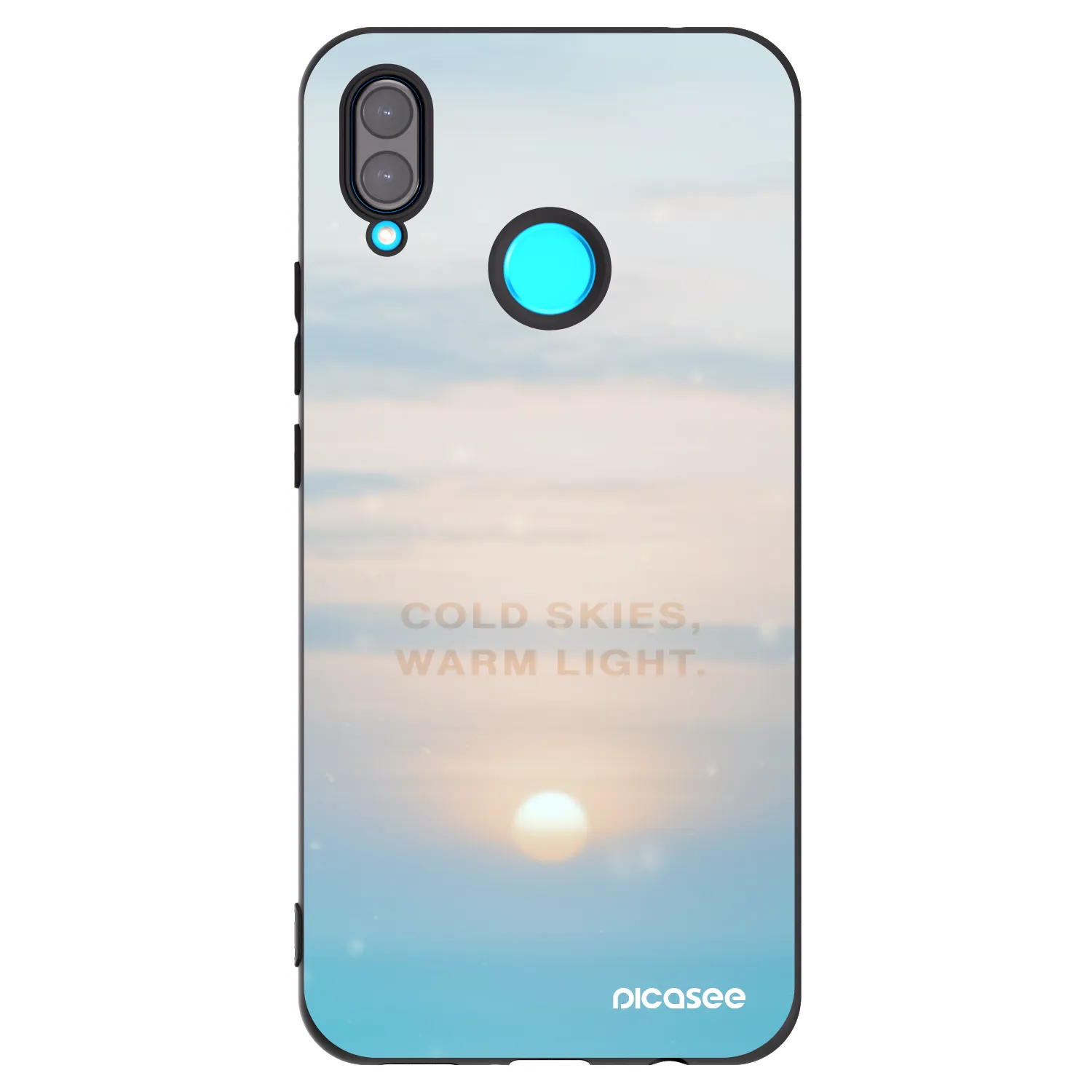 Picasee silikonski črni ovitek za Huawei Nova 3 - COLD SKIES