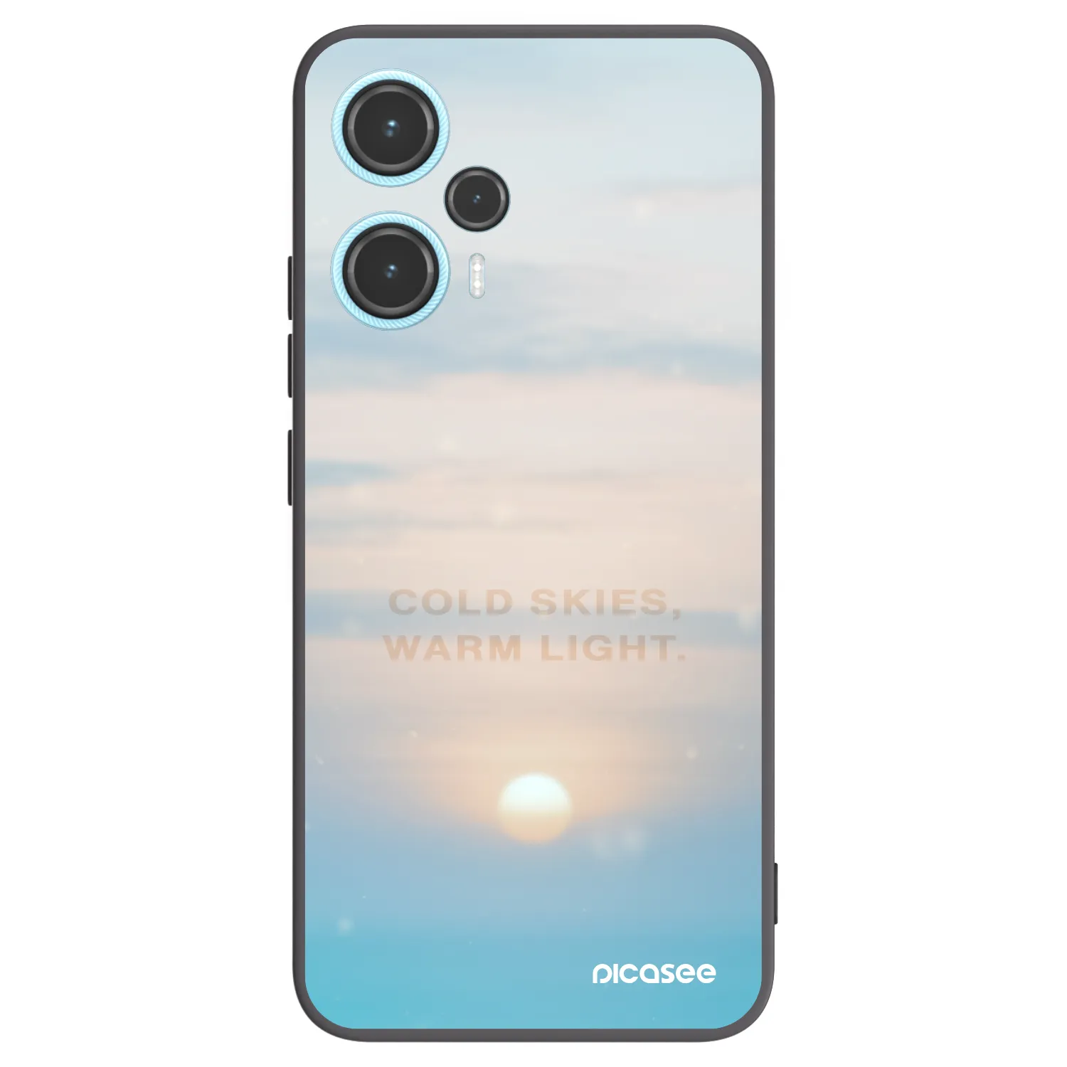 Picasee silikonski črni ovitek za Xiaomi Poco F5 - COLD SKIES