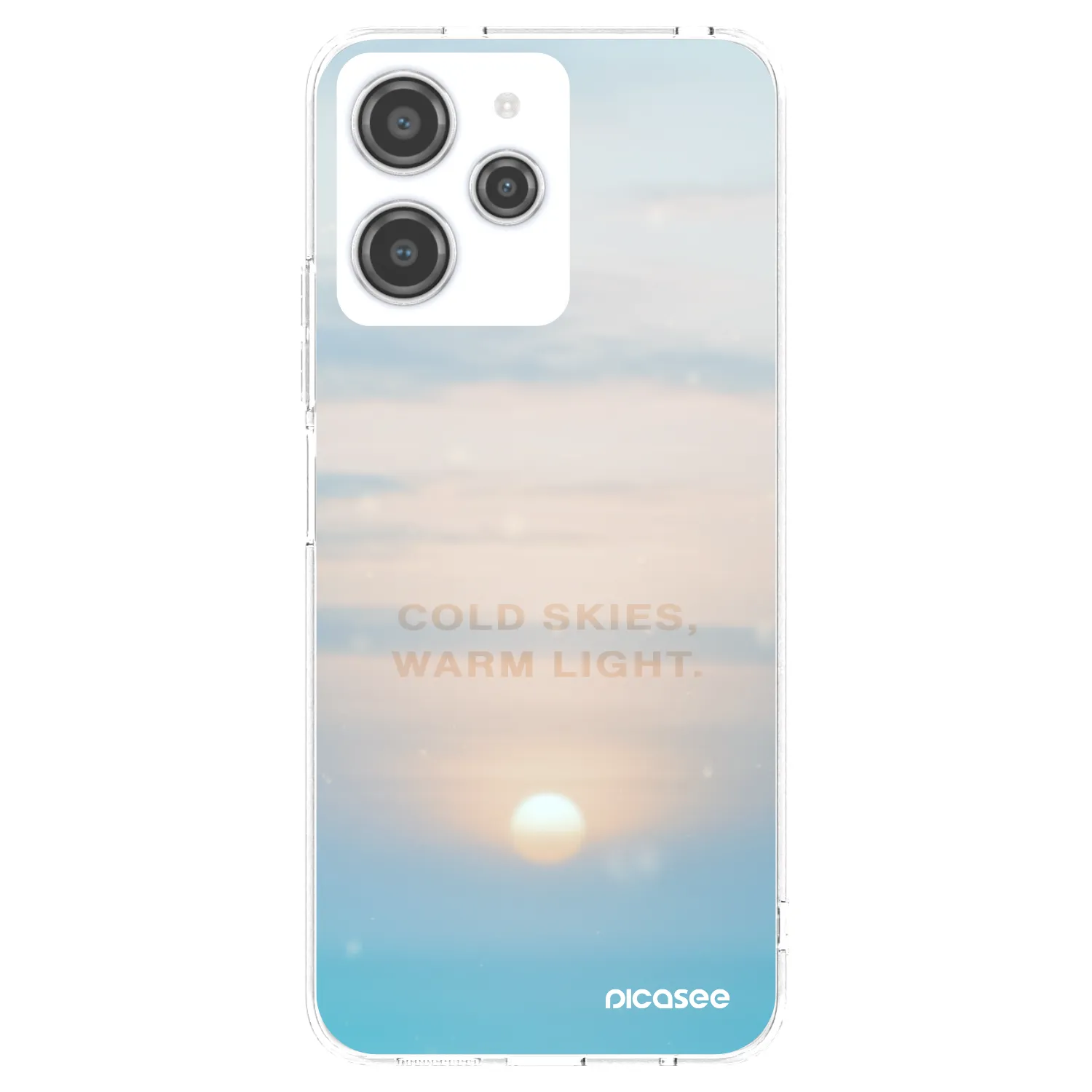 Picasee silikonski prozorni ovitek za Xiaomi Redmi 12 4G - COLD SKIES