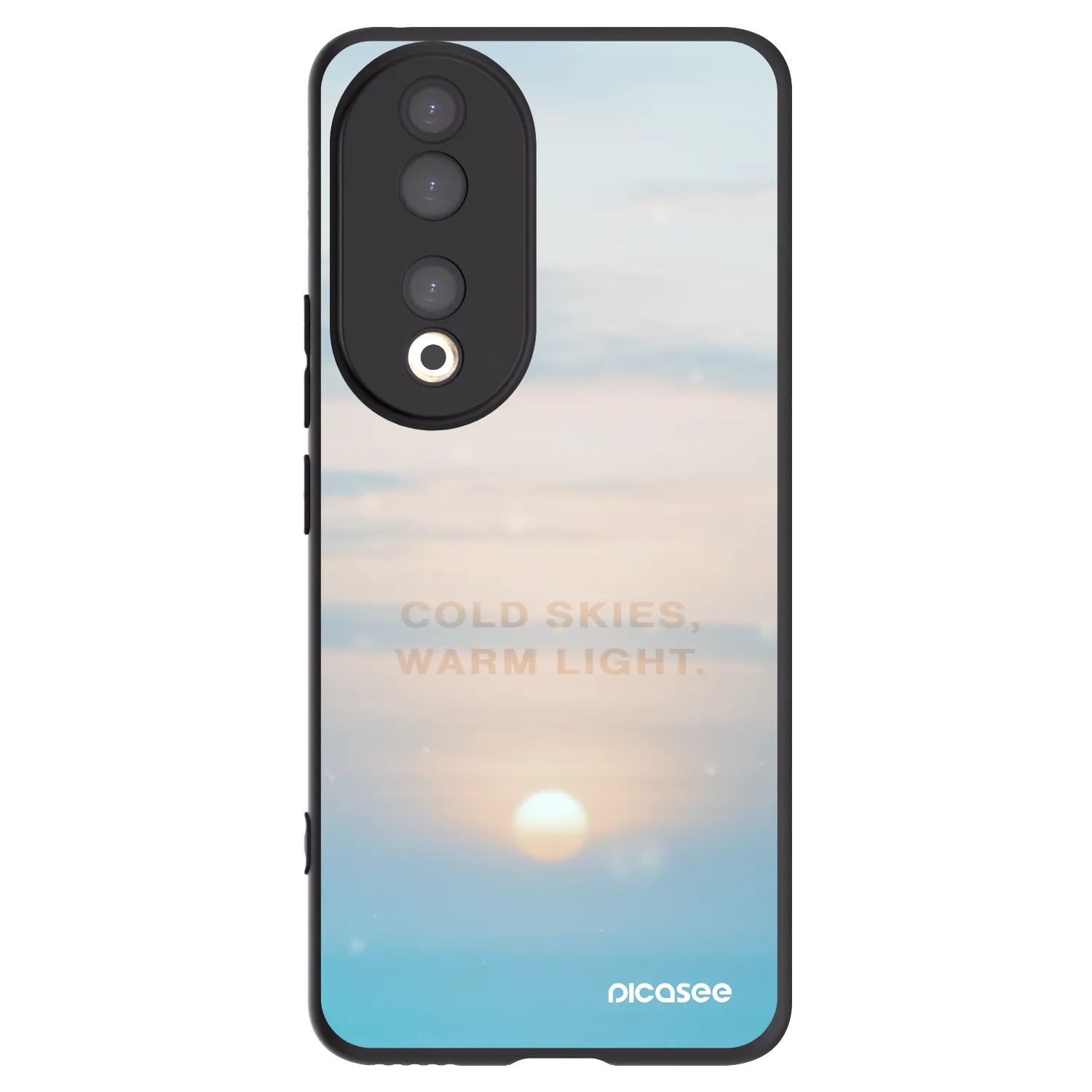 Picasee silikonski črni ovitek za Honor 90 5G - COLD SKIES