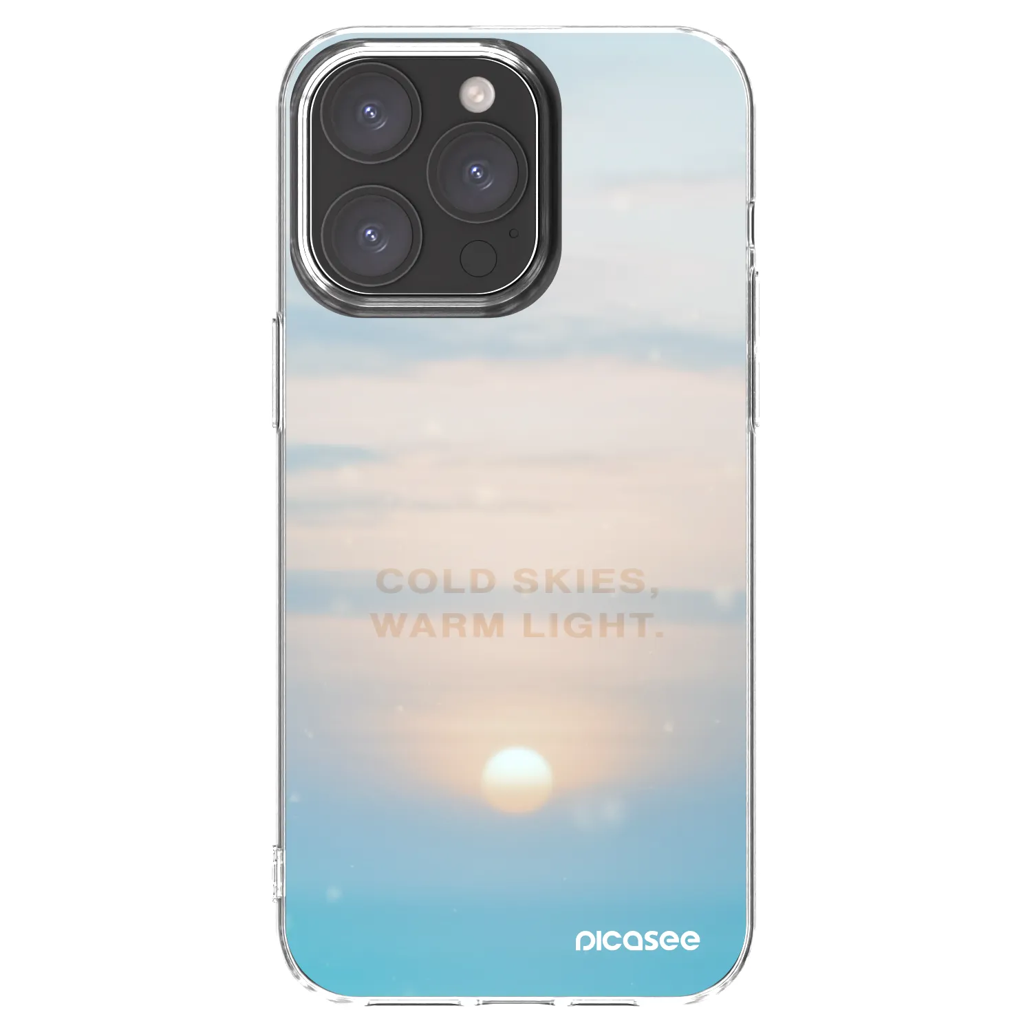 Picasee silikonski prozorni ovitek za Apple iPhone 15 Pro Max - COLD SKIES