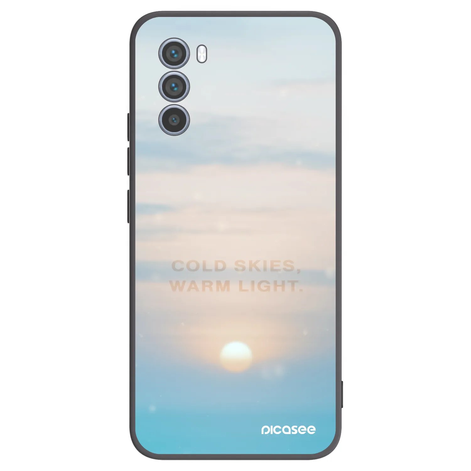 Picasee silikonski črni ovitek za Motorola Moto G62 - COLD SKIES