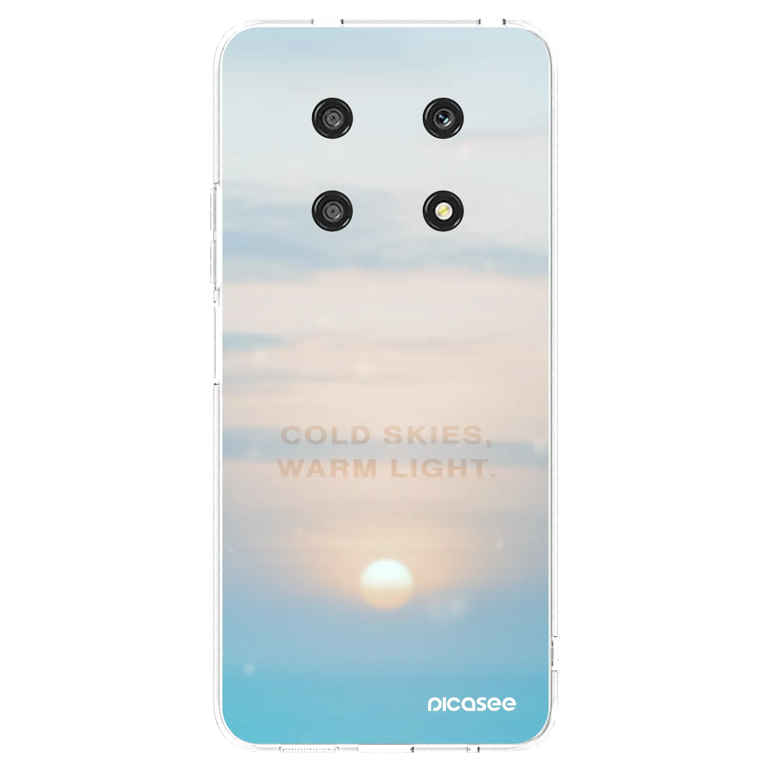 Picasee silikonski prozorni ovitek za Honor Magic4 Lite 5G - COLD SKIES