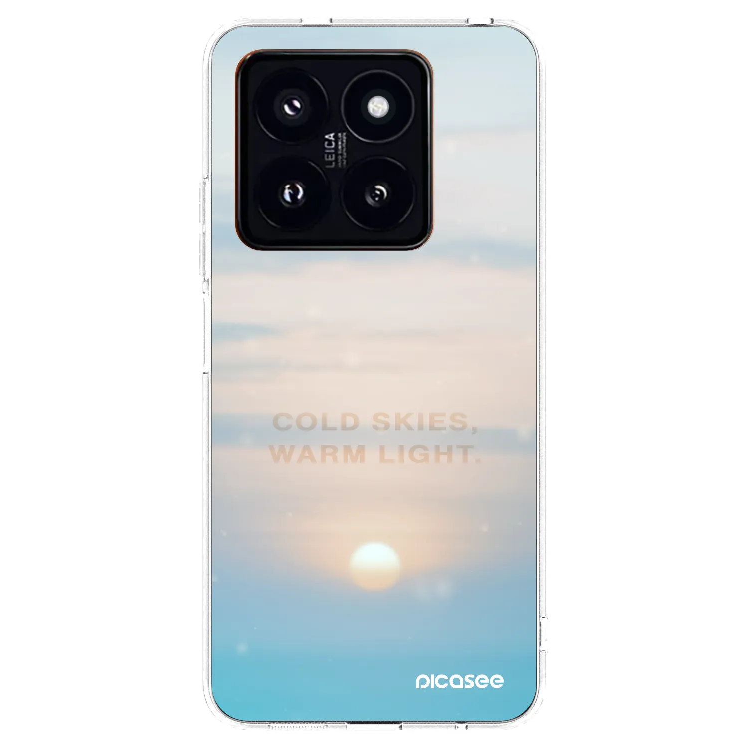 Picasee silikonski prozorni ovitek za Xiaomi 14 Pro - COLD SKIES