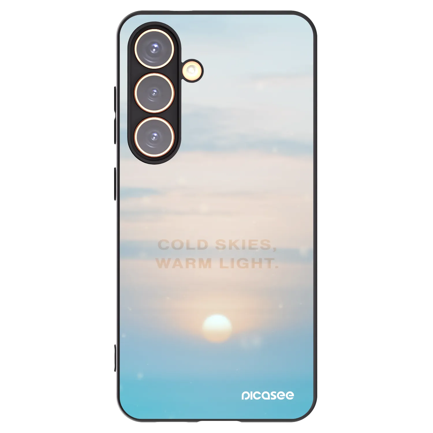 Picasee silikonski črni ovitek za Samsung Galaxy S24 S921B 5G - COLD SKIES