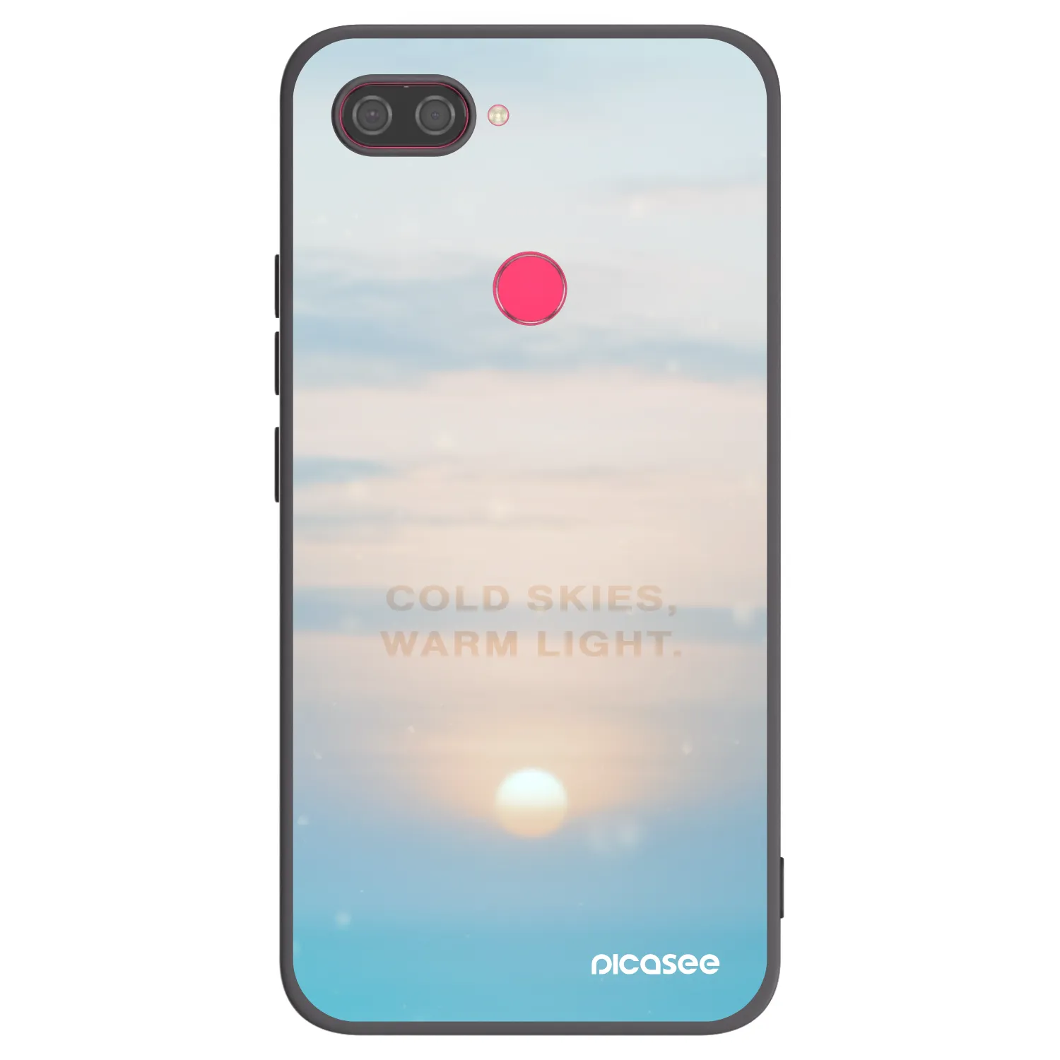 Picasee silikonski črni ovitek za Xiaomi Mi 8 Lite - COLD SKIES