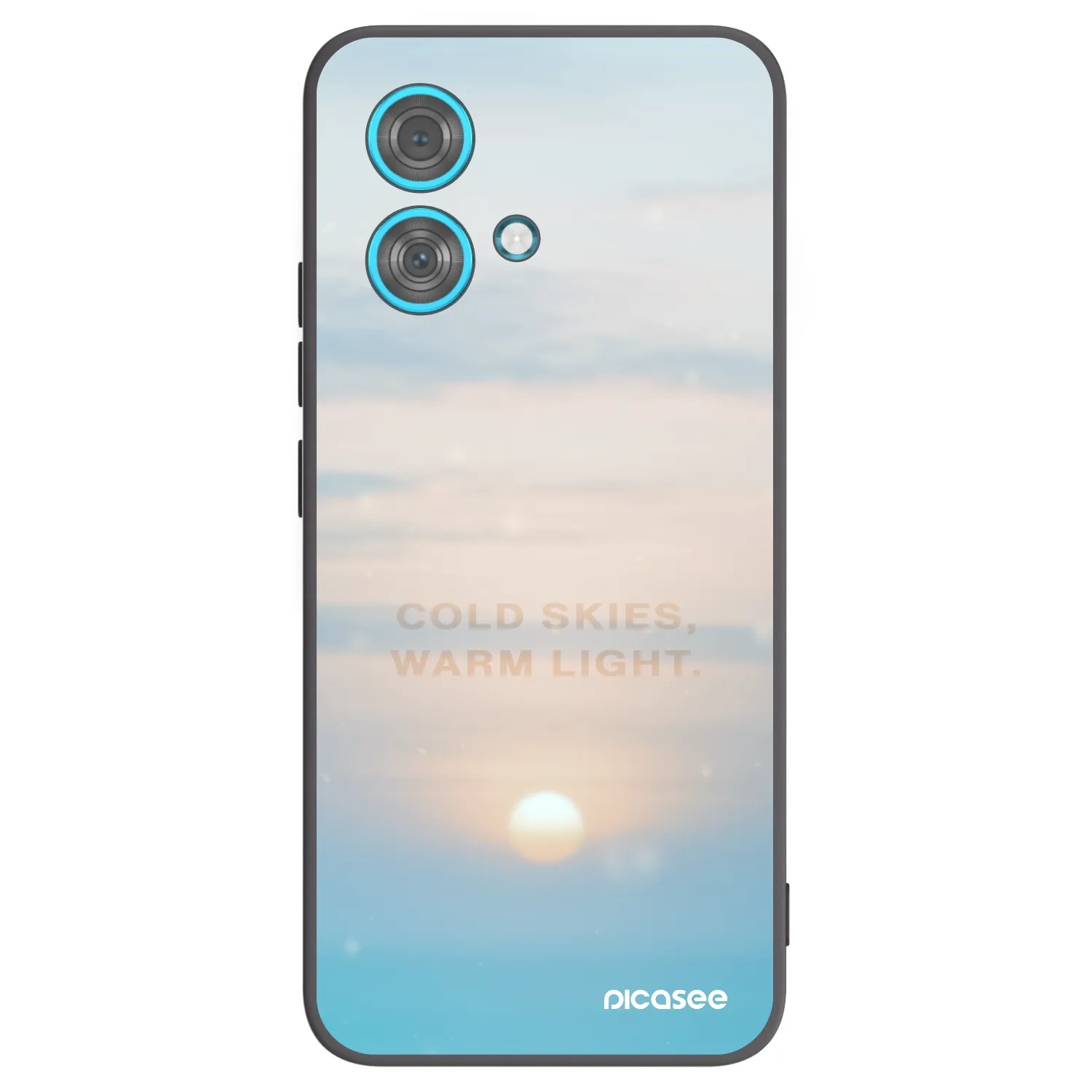 Picasee silikonski črni ovitek za Motorola Edge 40 Neo - COLD SKIES