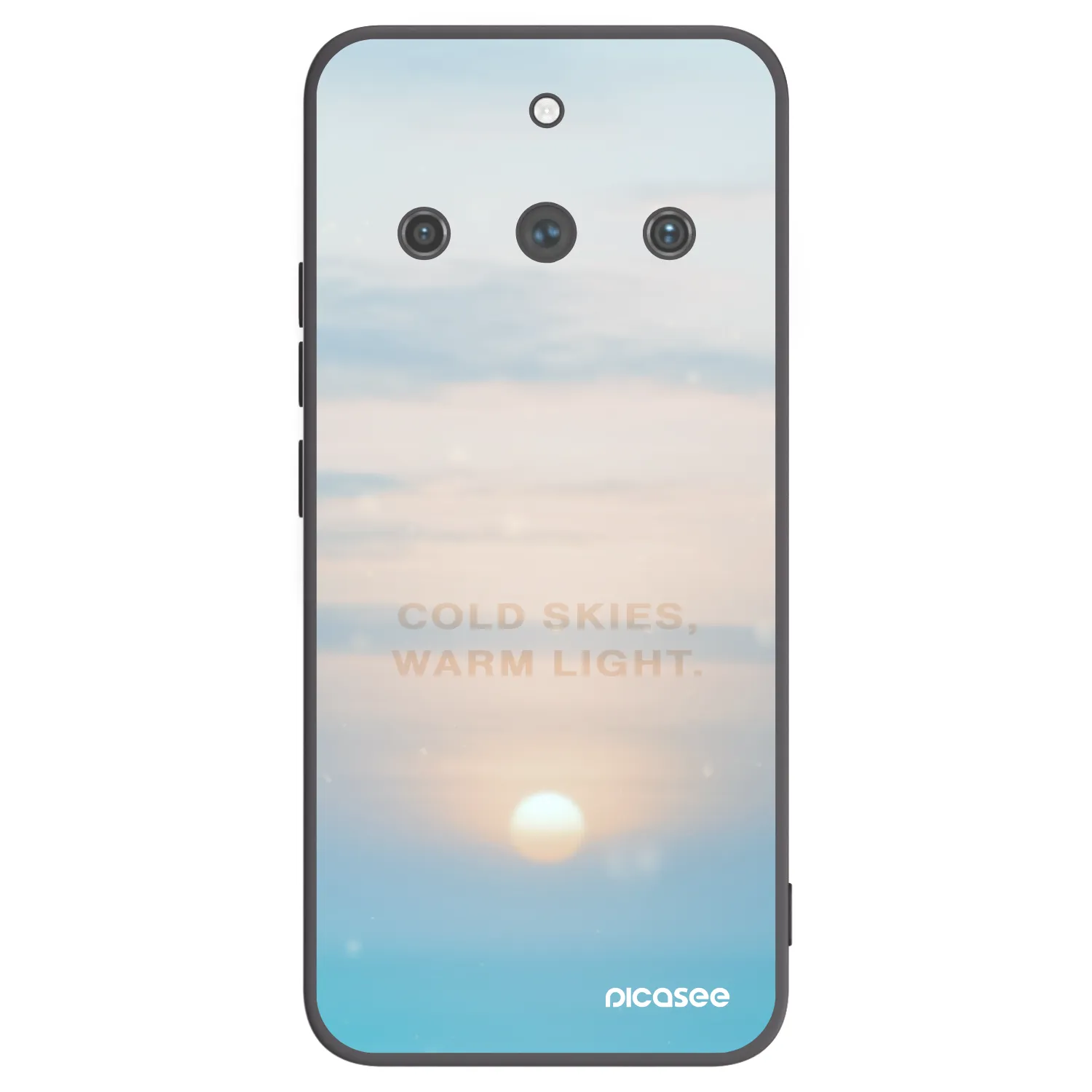 Picasee silikonski črni ovitek za Realme 11 Pro+ - COLD SKIES