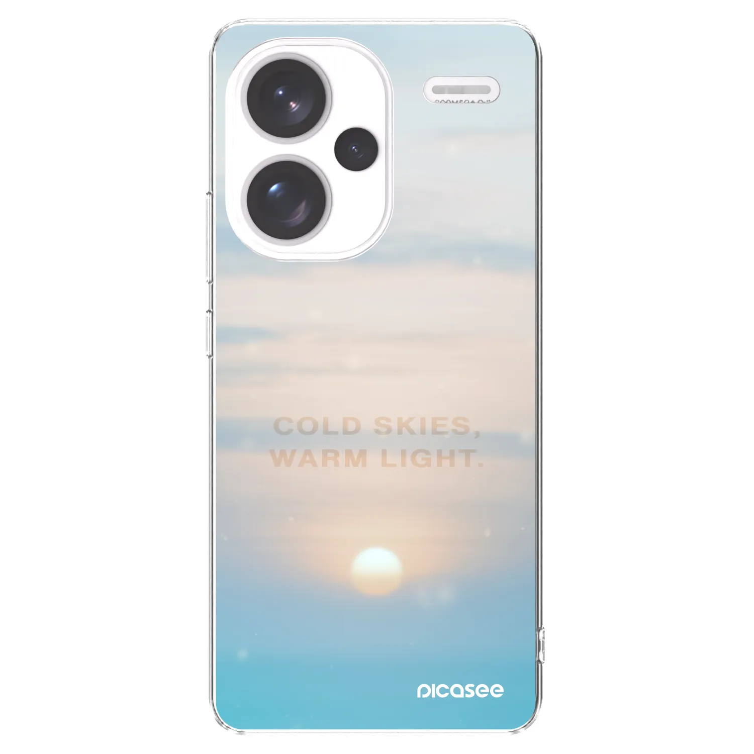 Picasee silikonski prozorni ovitek za Xiaomi Redmi Note 13 Pro+ 5G - COLD SKIES