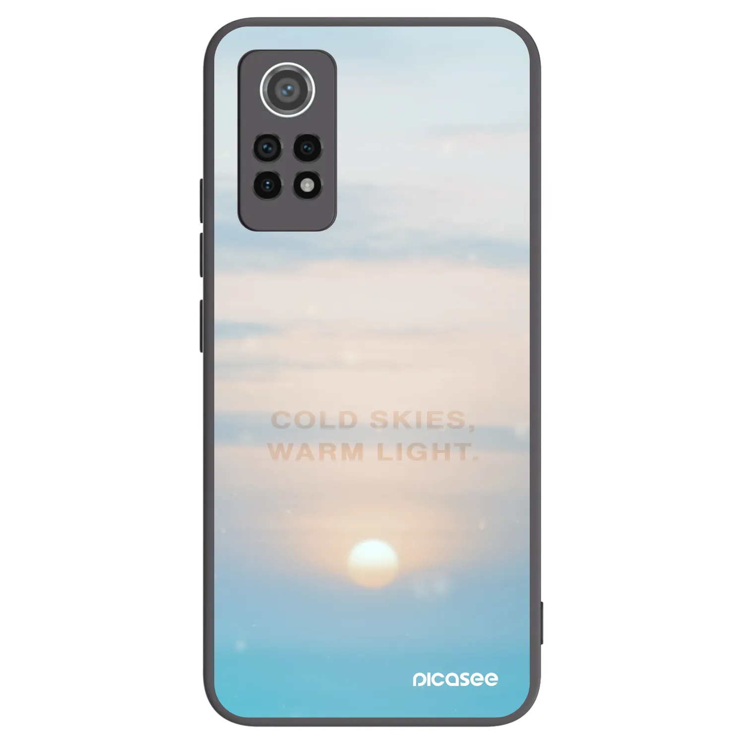 Picasee silikonski črni ovitek za Xiaomi Redmi Note 12 Pro 4G - COLD SKIES